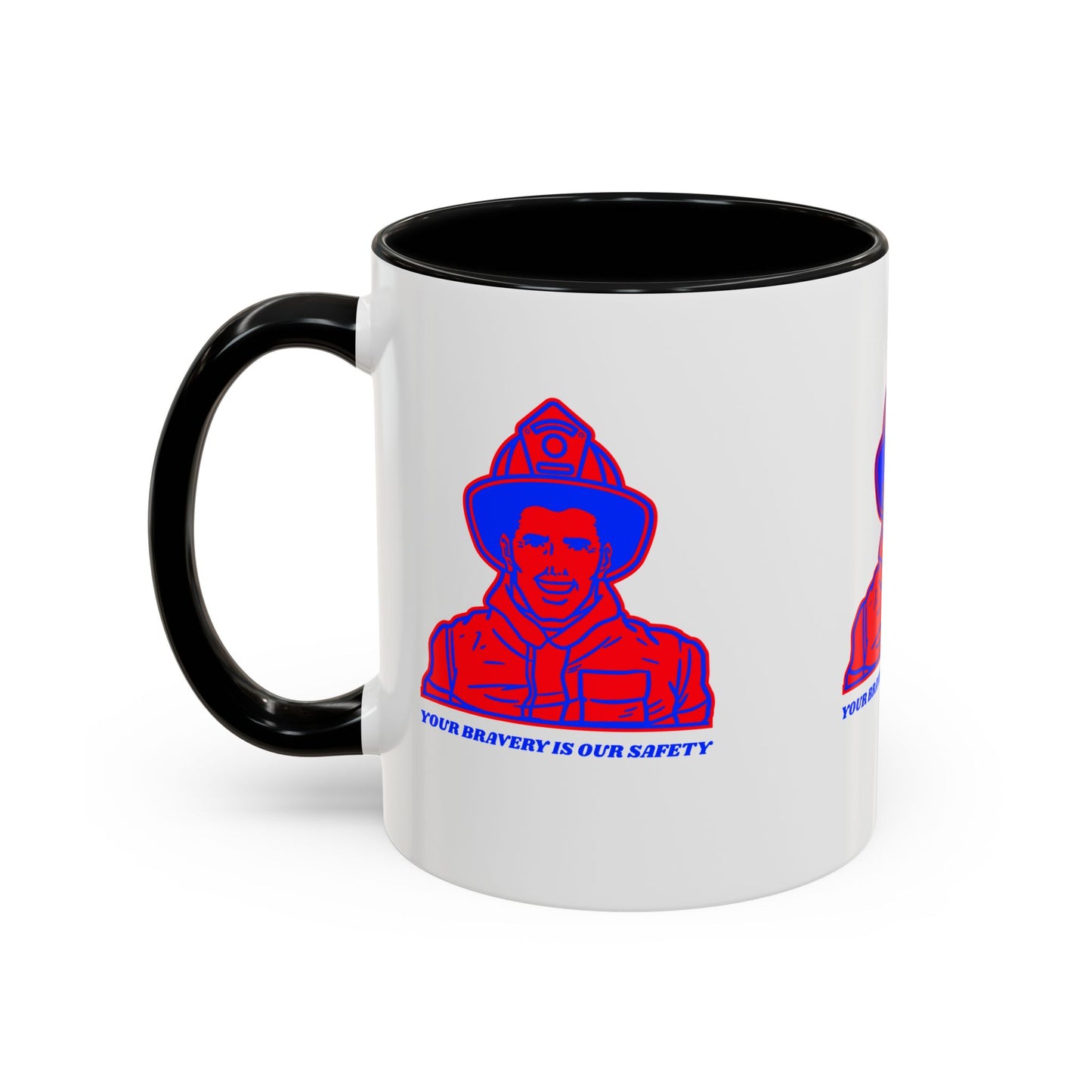 Firefighter Accent Coffee Mug – Your bravery is our safety