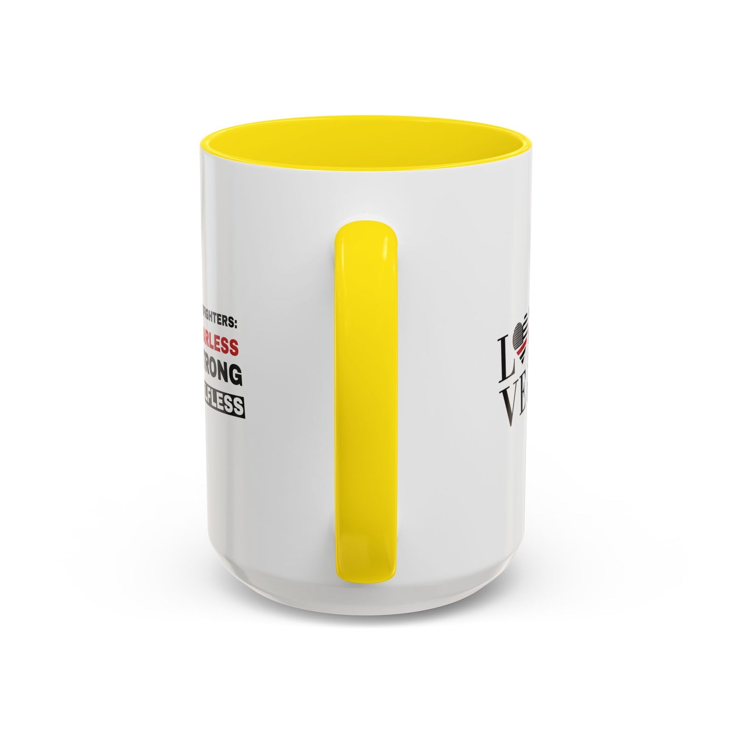 Firefighter Accent Coffee Mug – Firefighters: fearless, strong, selfless