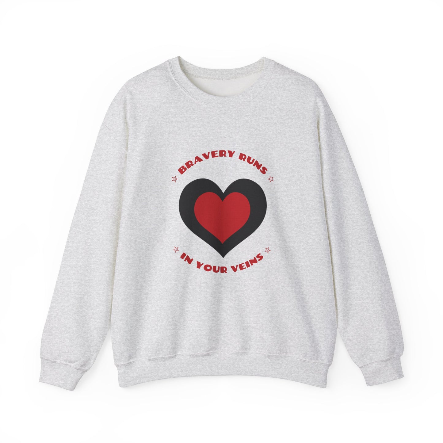 Firefighter Unisex Heavy Blend Crewneck Sweatshirt – Bravery runs in your veins