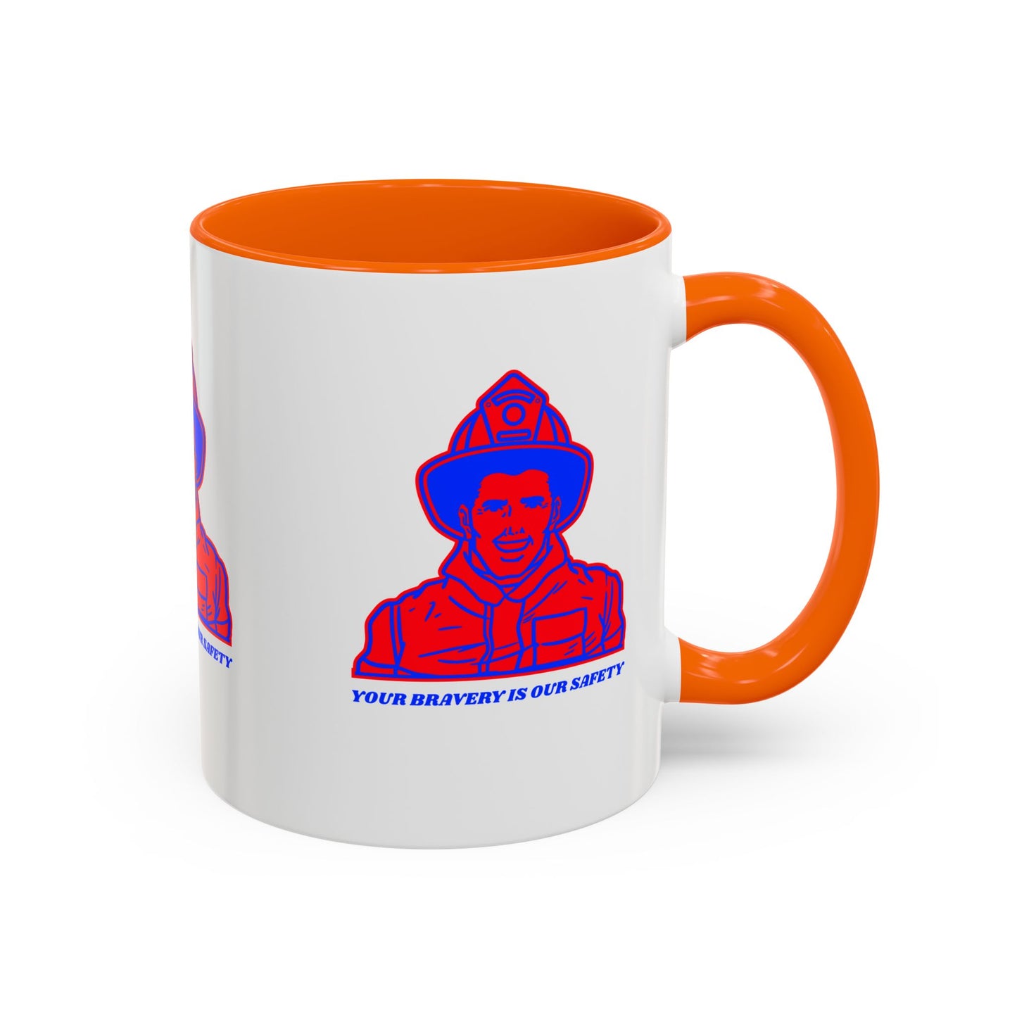 Firefighter Accent Coffee Mug – Your bravery is our safety