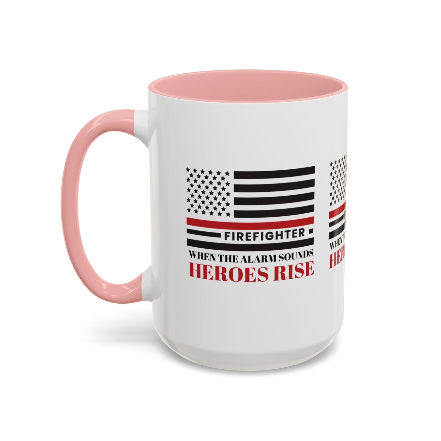 Firefighter Accent Coffee Mug – When the alarm sounds, heroes rise