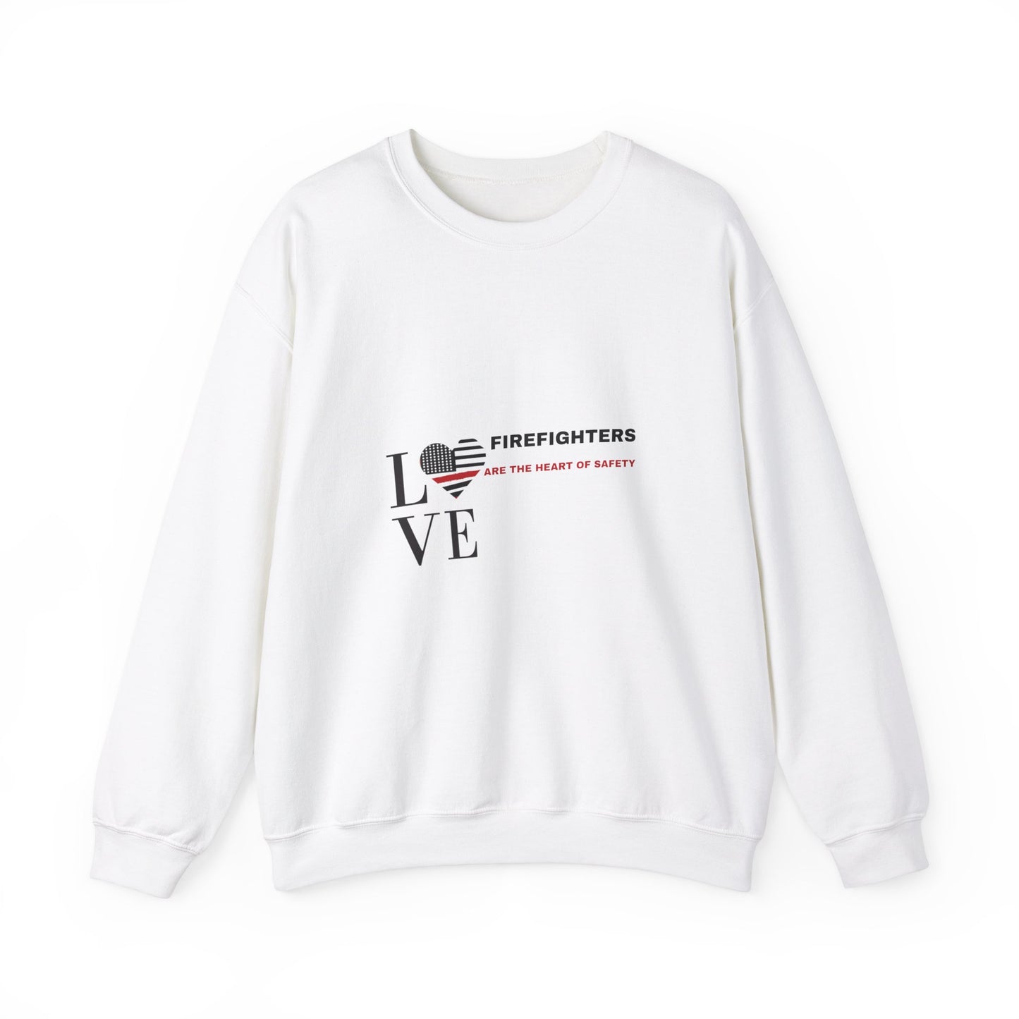 Firefighter Unisex Heavy Blend Crewneck Sweatshirt – Firefighters are the heart of safety