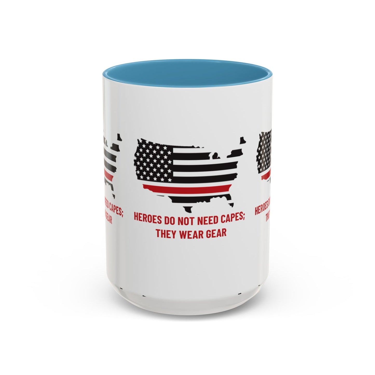 Firefighter Accent Coffee Mug – Heroes do not need capes; they wear gear