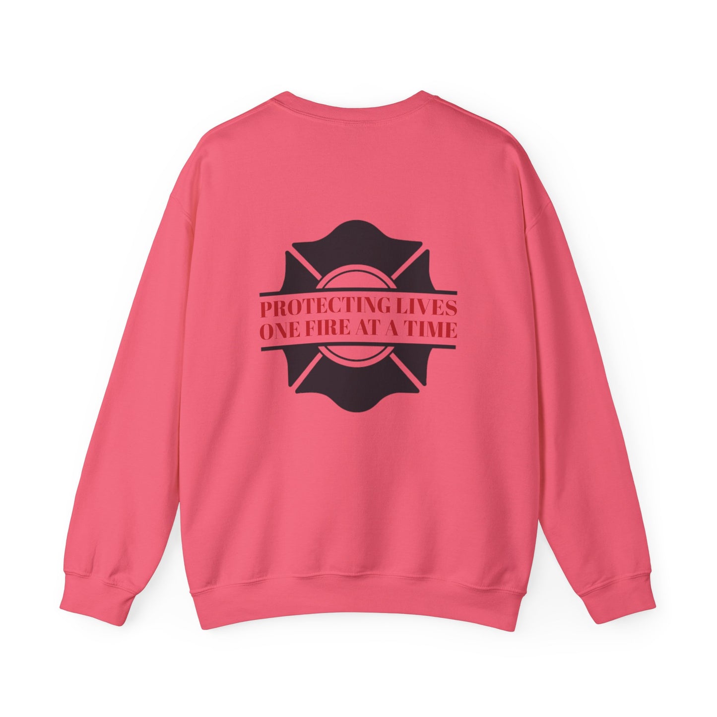 Firefighter Unisex Heavy Blend Crewneck Sweatshirt – Protecting lives, one fire at a time