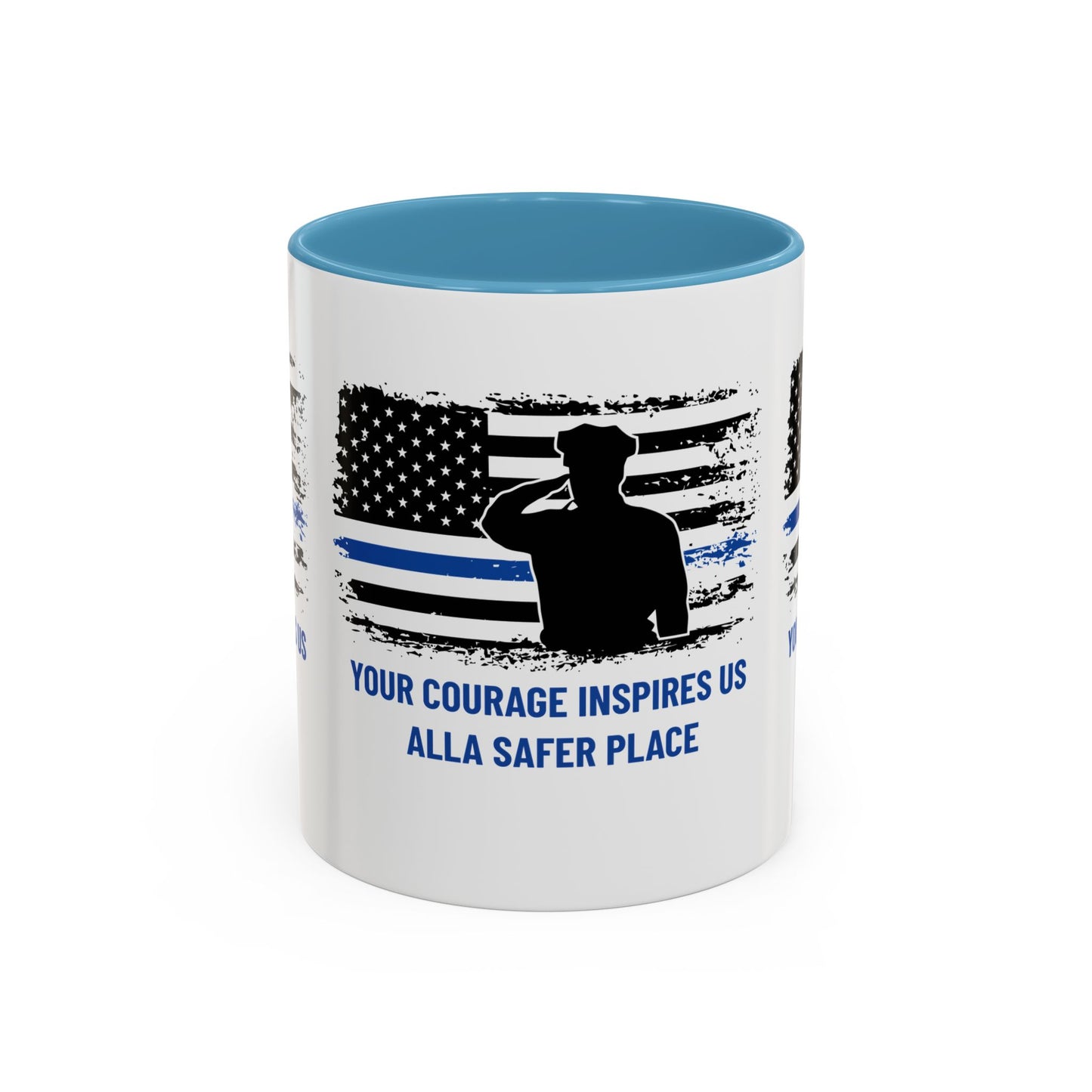 Police Accent Coffee Mug – Your courage inspires us all