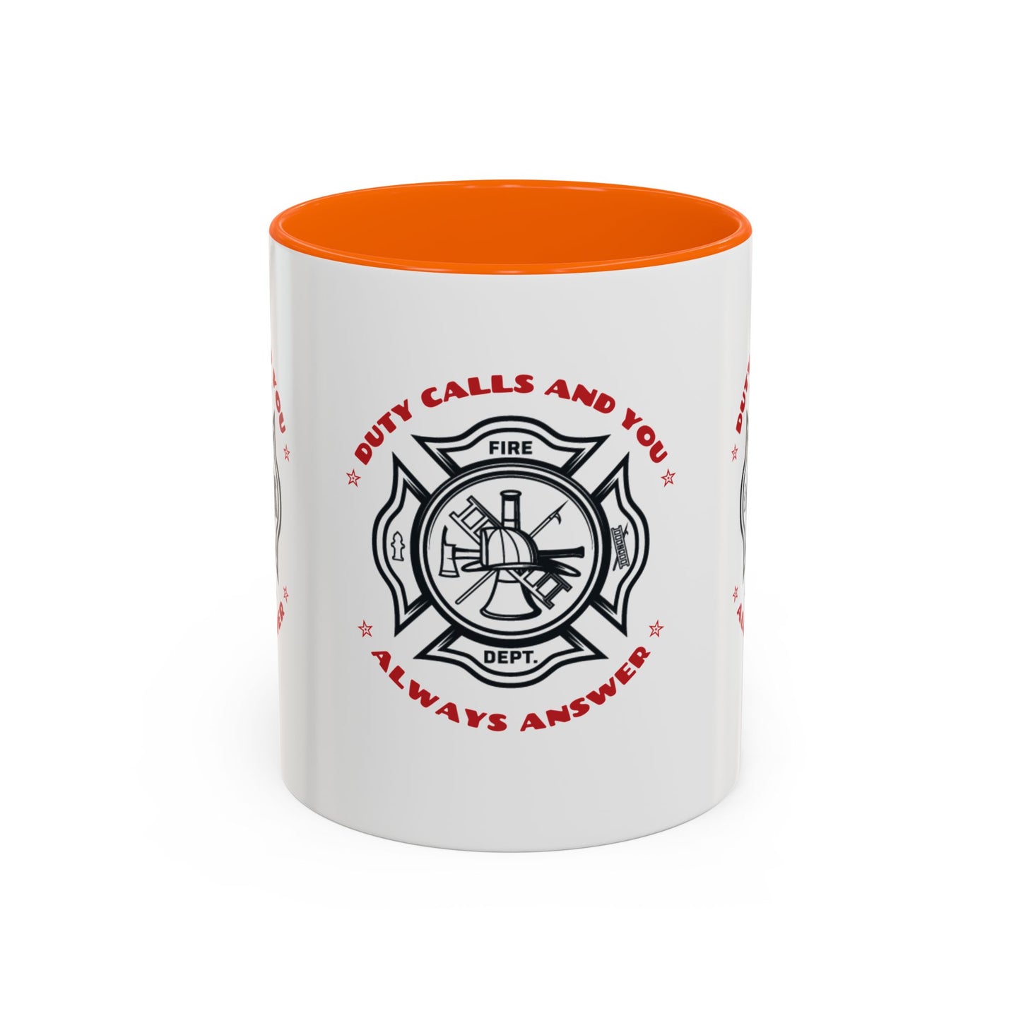Firefighter Accent Coffee Mug – Duty calls, and you always answer