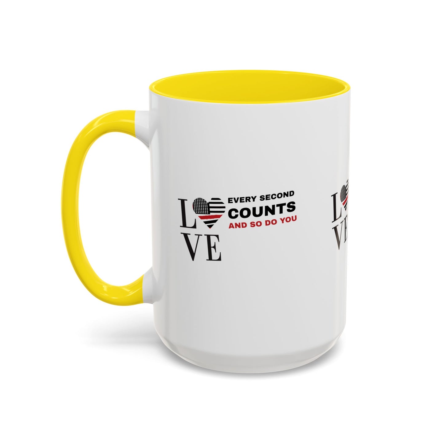 Firefighter Accent Coffee Mug – Every second counts, and so do you