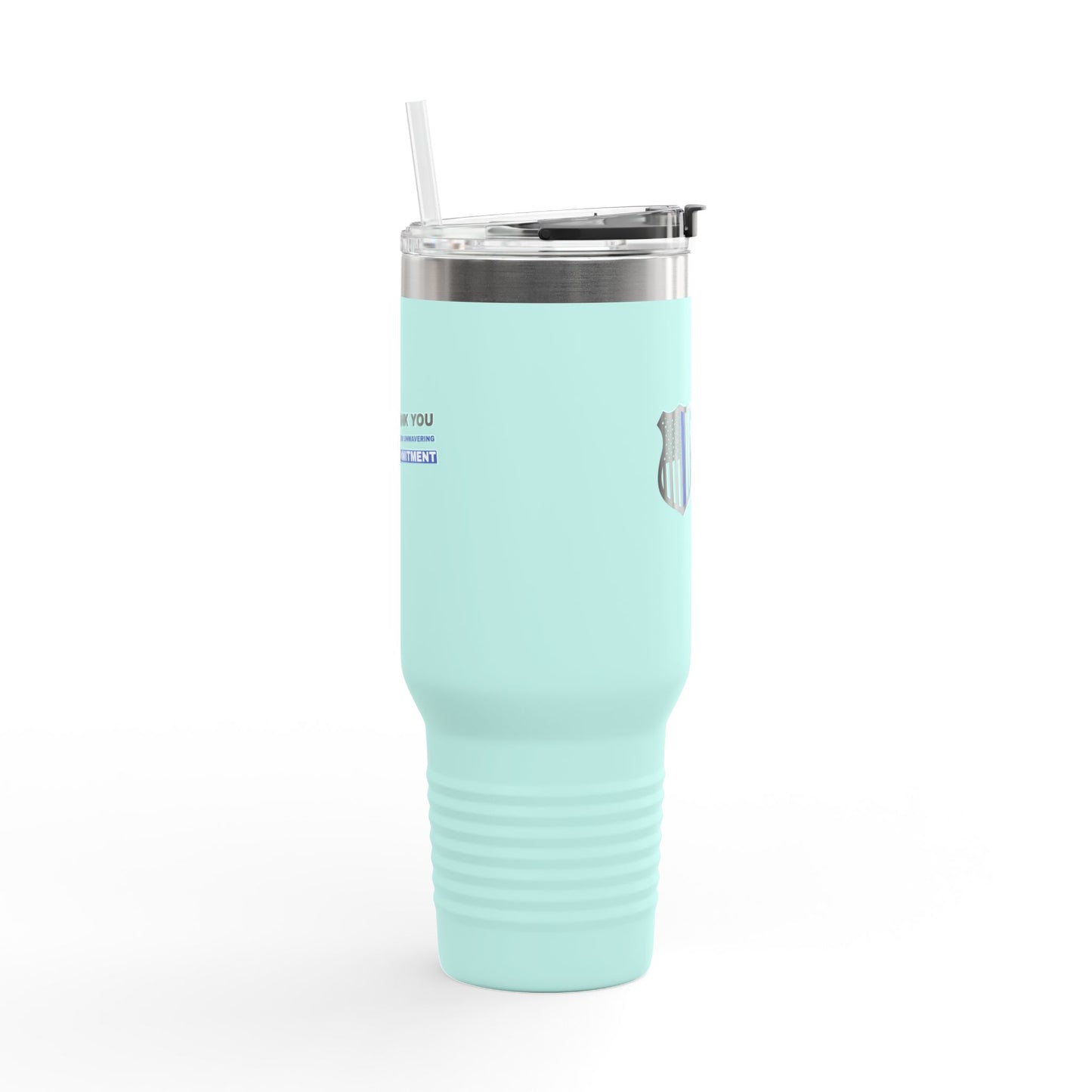 Police Insulated Travel Mug, 40oz – Thank you for your unwavering commitment