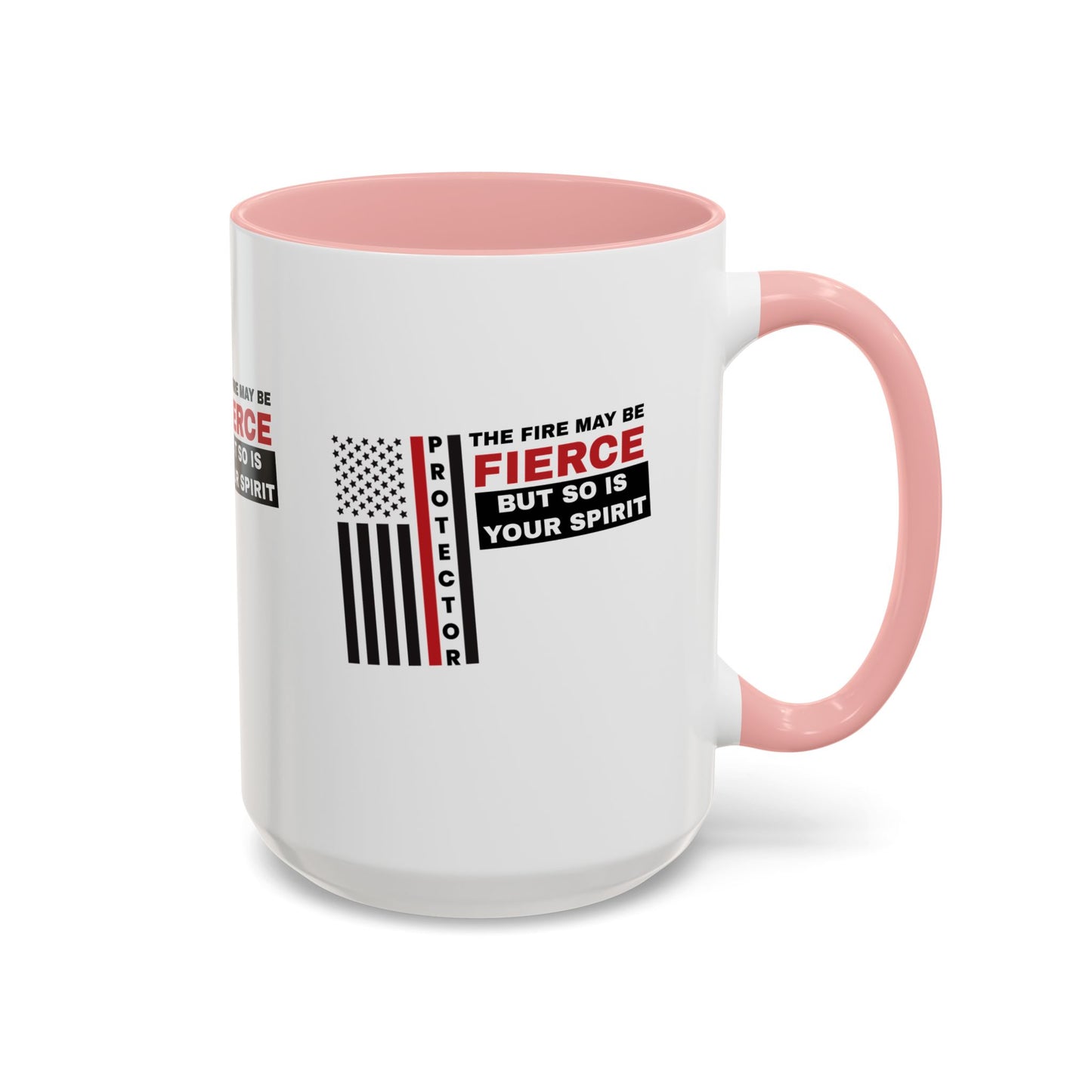 Firefighter Accent Coffee Mug – The fire may be fierce, but so is your spirit