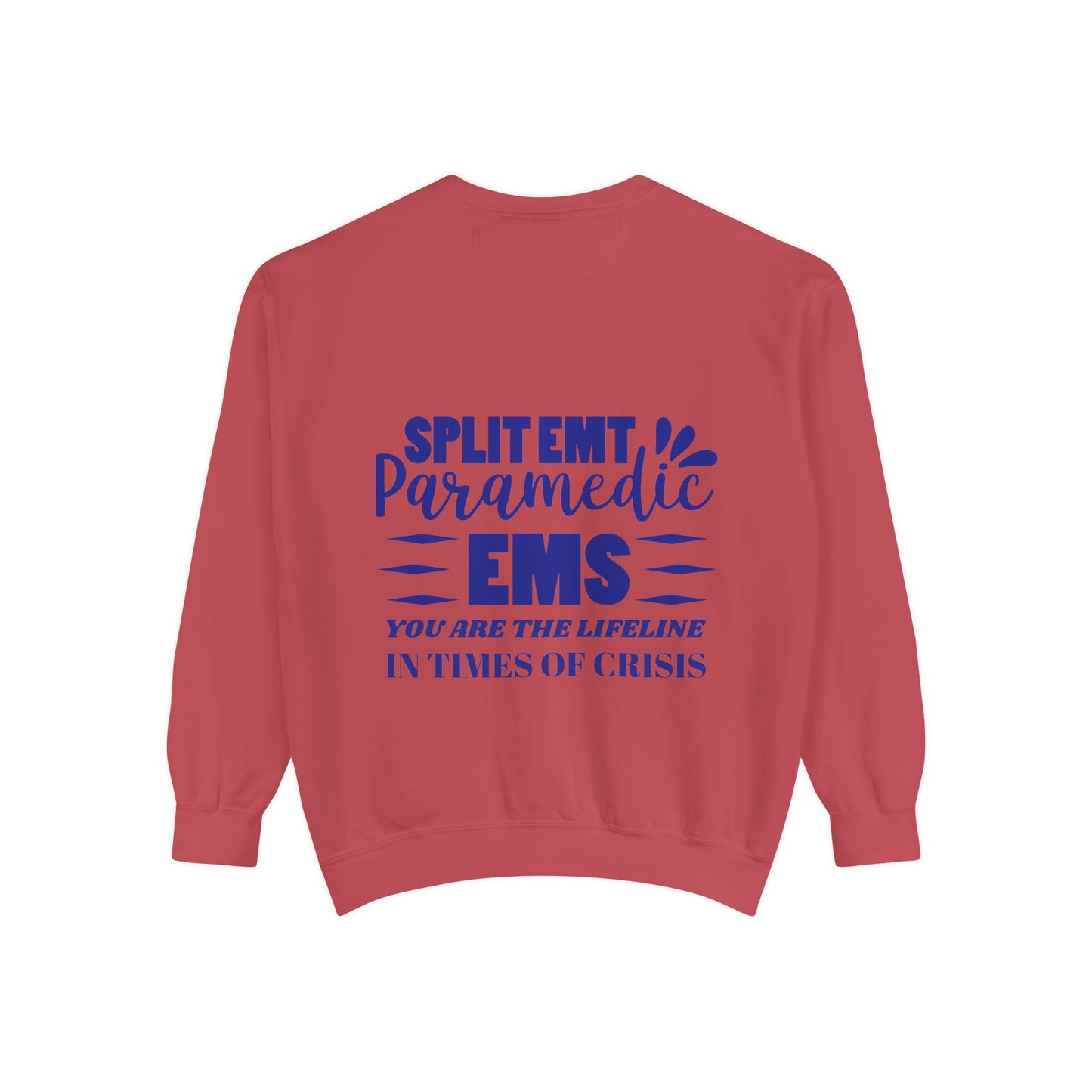 EMS Unisex Garment-Dyed Sweatshirt –You are the lifeline in times of crisis