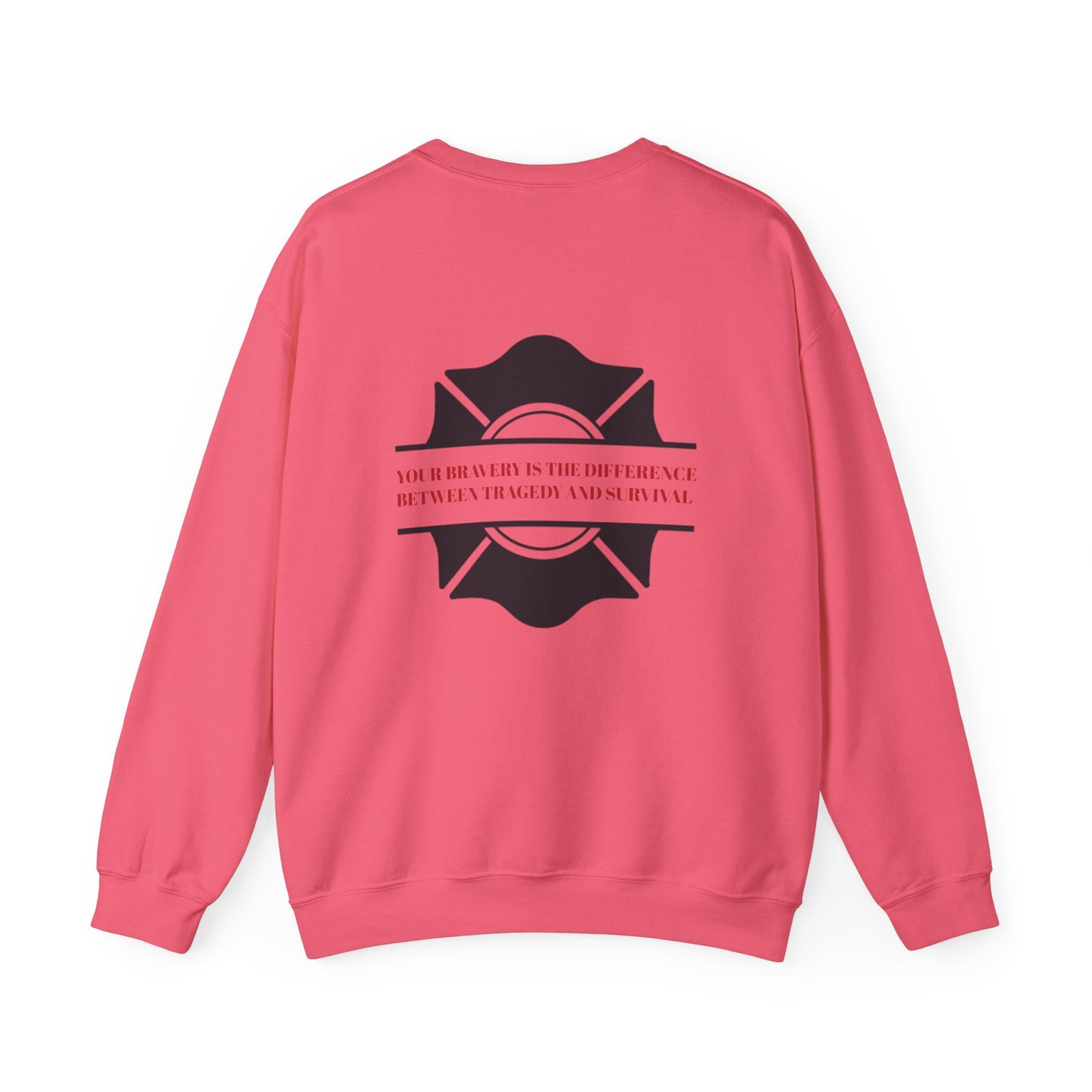 Firefighter Unisex Heavy Blend Crewneck Sweatshirt – Your bravery is the difference between tragedy and survival