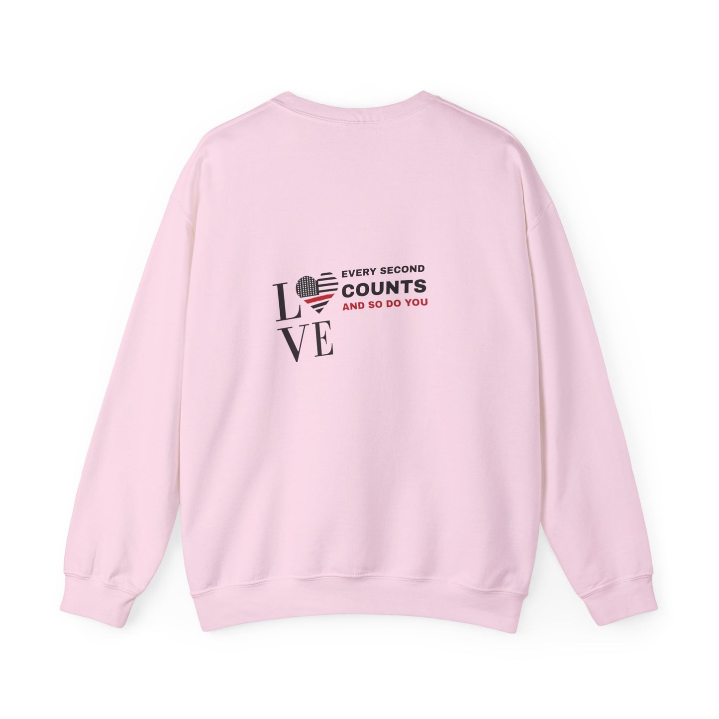 Firefighter Unisex Heavy Blend Crewneck Sweatshirt – Every second counts, and so do you