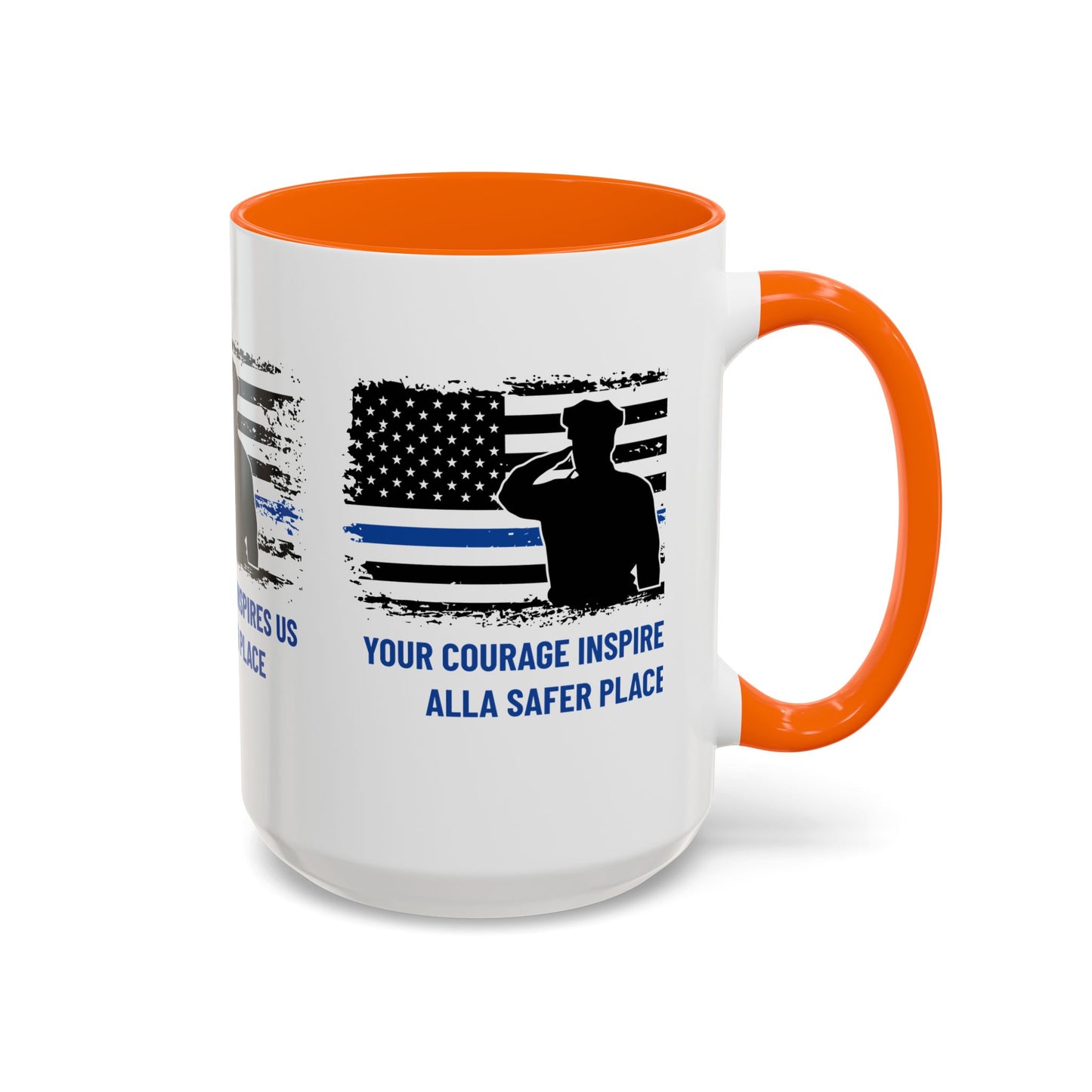 Police Accent Coffee Mug – Your courage inspires us all