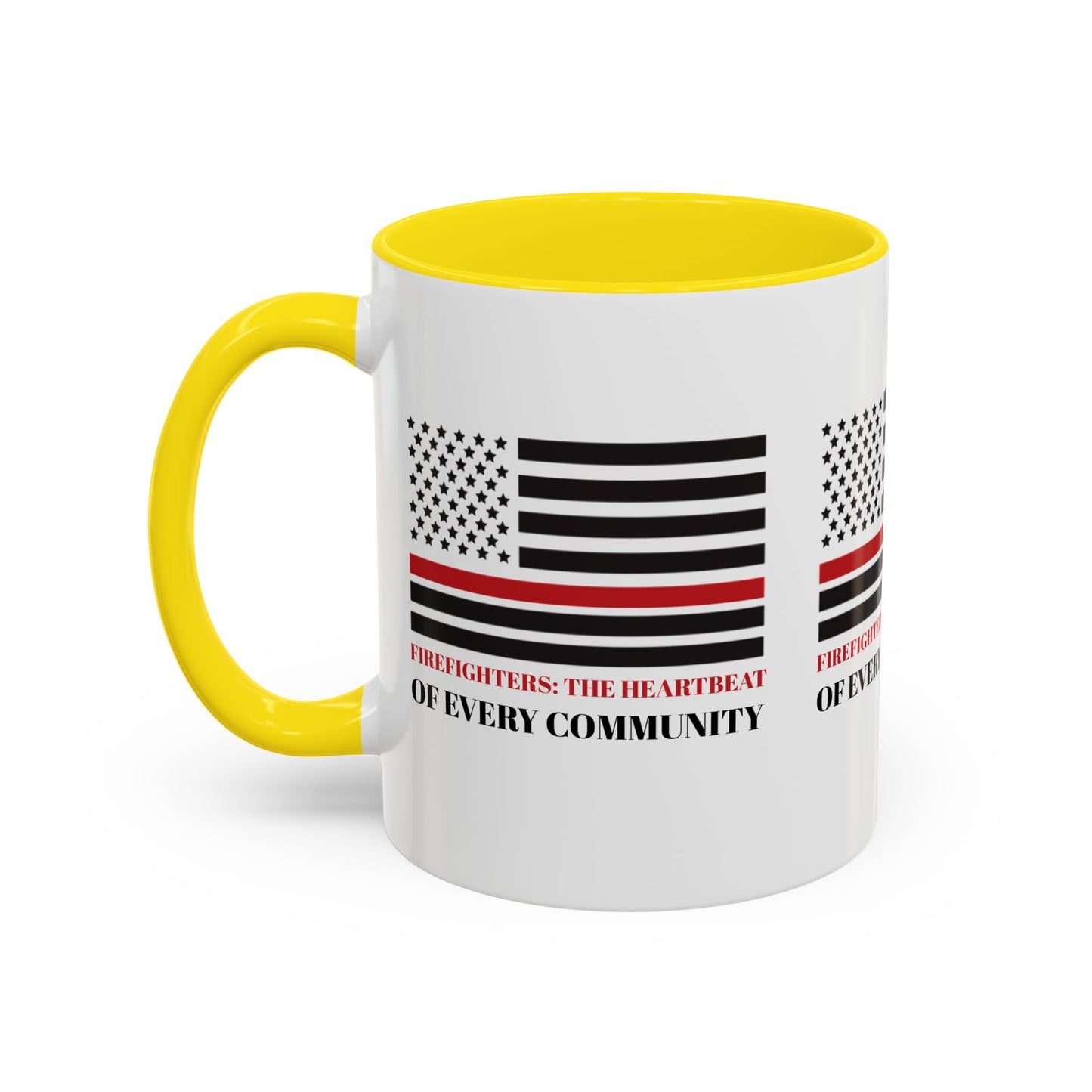 Firefighter Accent Coffee Mug – Firefighters: The heartbeat of every community
