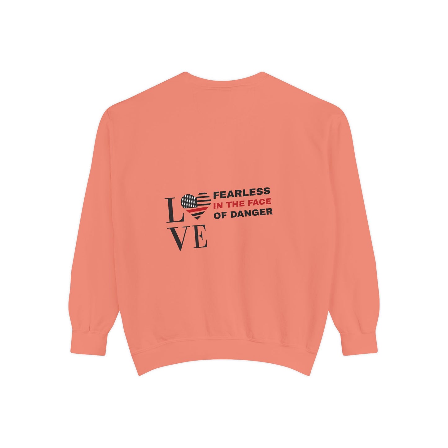 Firefighter Unisex Garment-Dyed Sweatshirt – Fearless in the face of danger