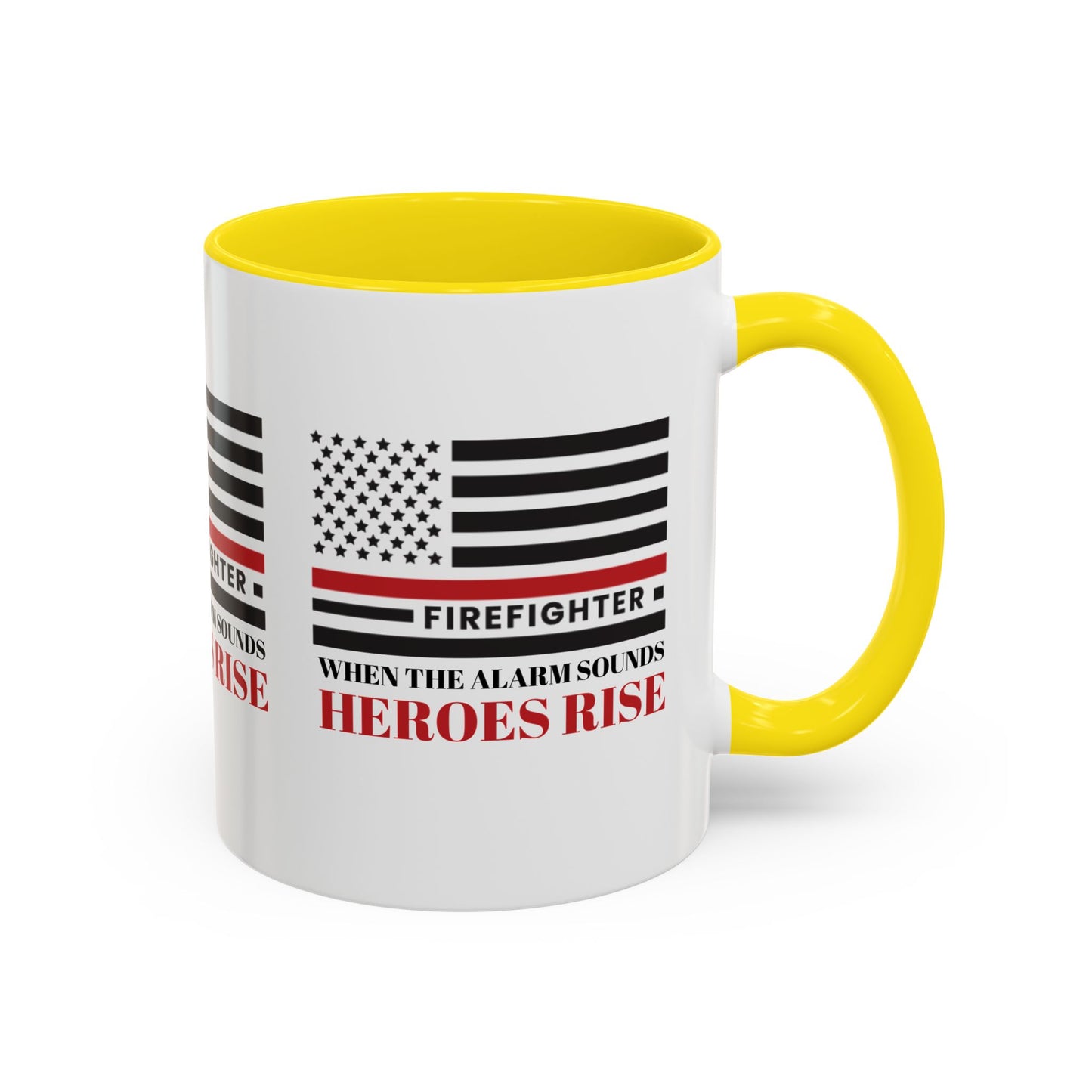 Firefighter Accent Coffee Mug – When the alarm sounds, heroes rise