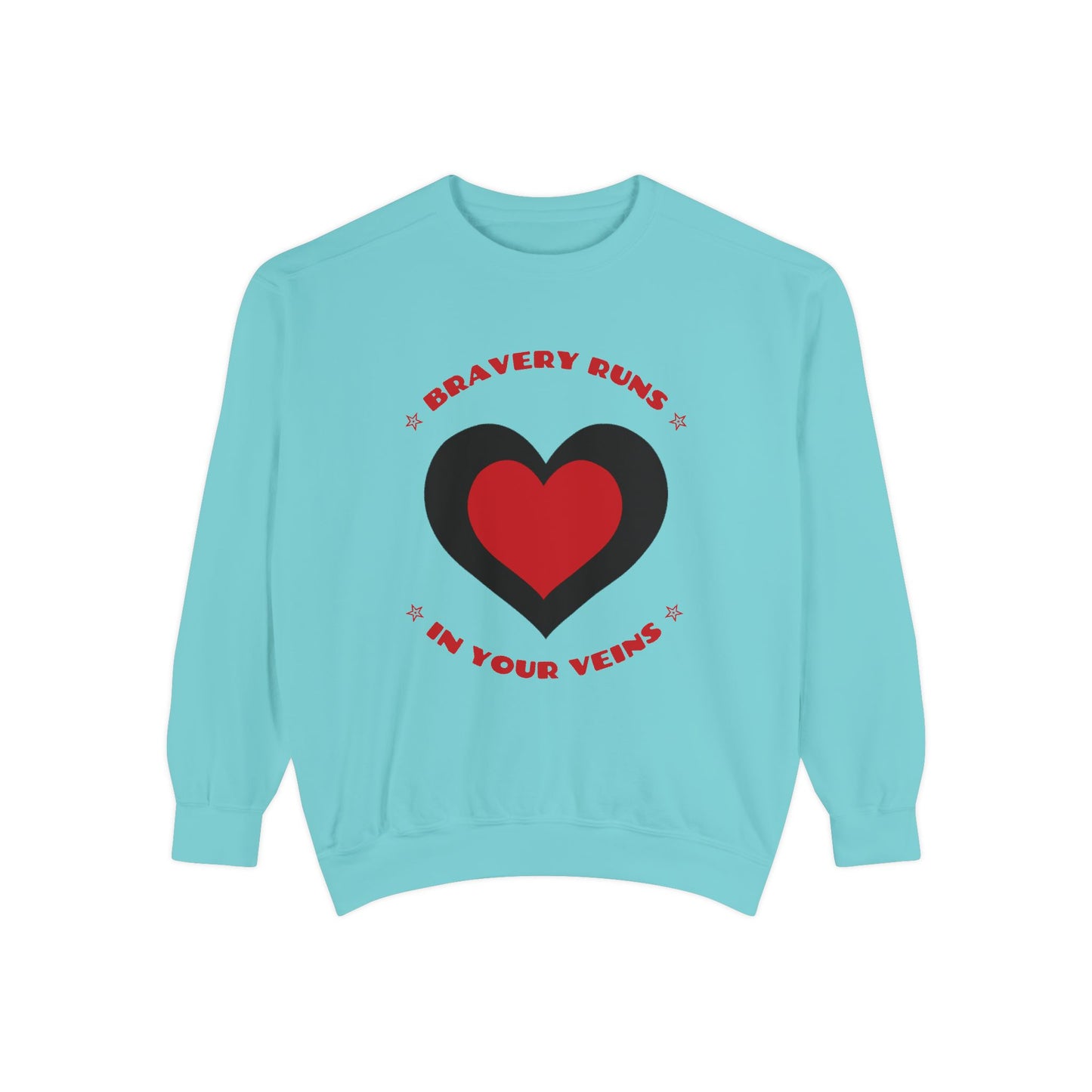 Firefighter Unisex Garment-Dyed Sweatshirt – Bravery runs in your veins