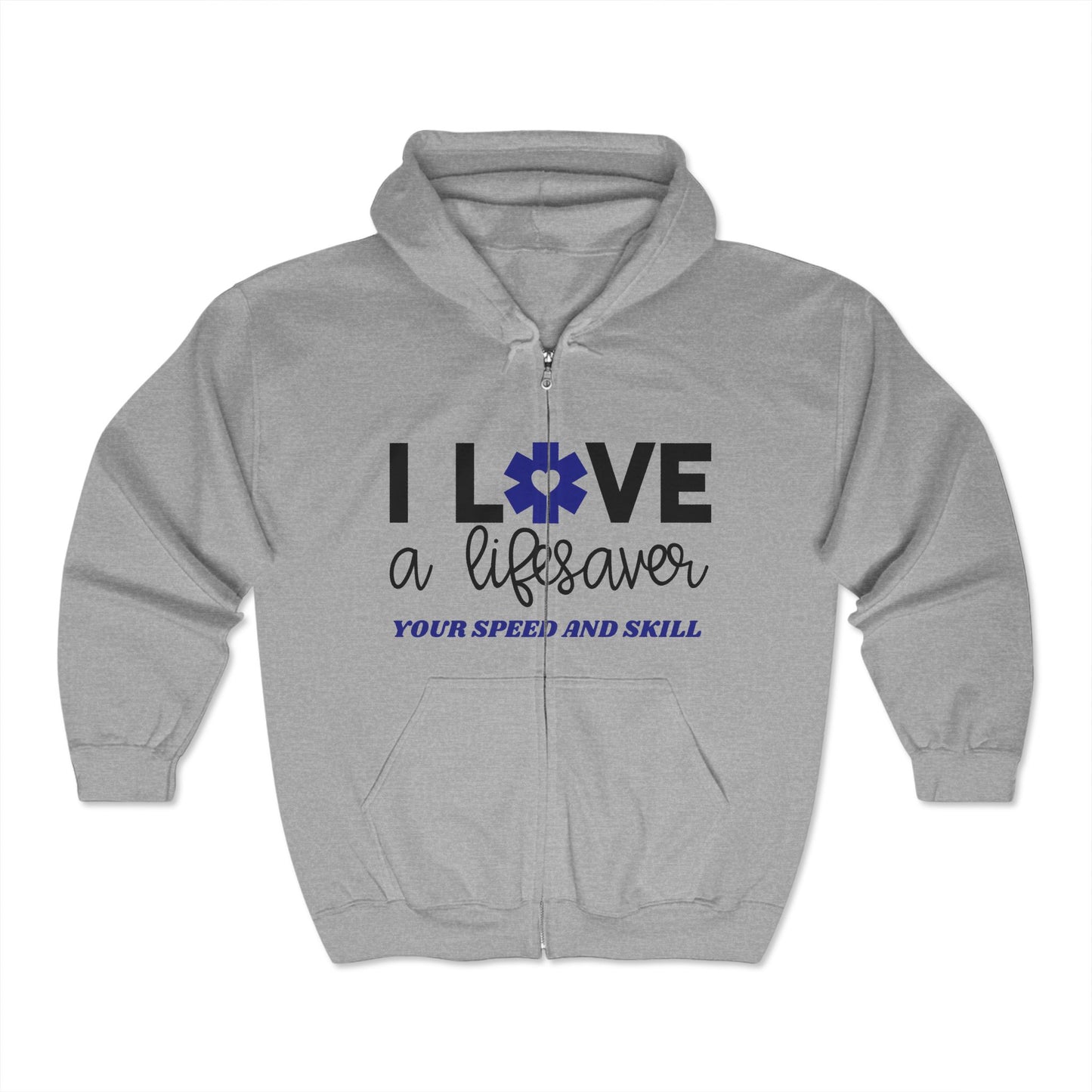 EMS Unisex Full Zip Hooded Sweatshirt – Your speed and skill can make all the difference