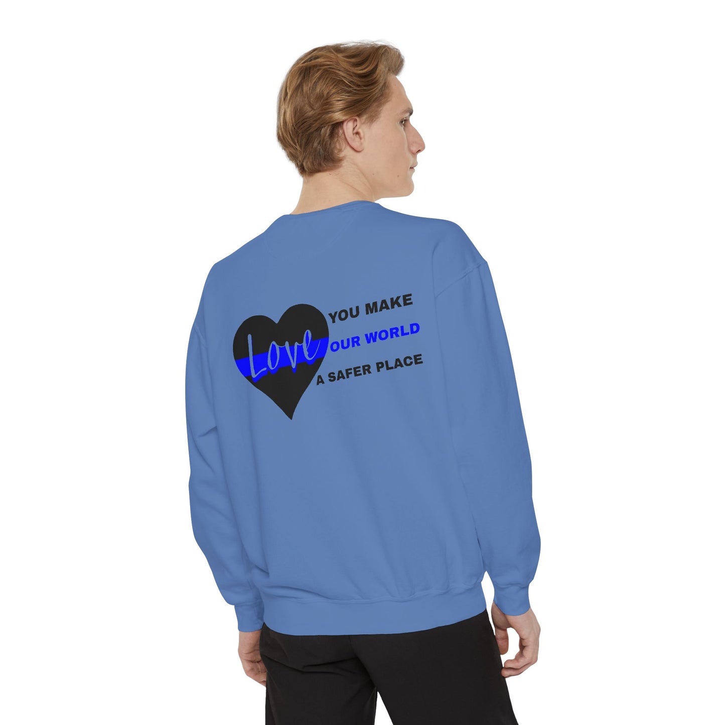Police Unisex Garment-Dyed Sweatshirt – You make our world a safer place