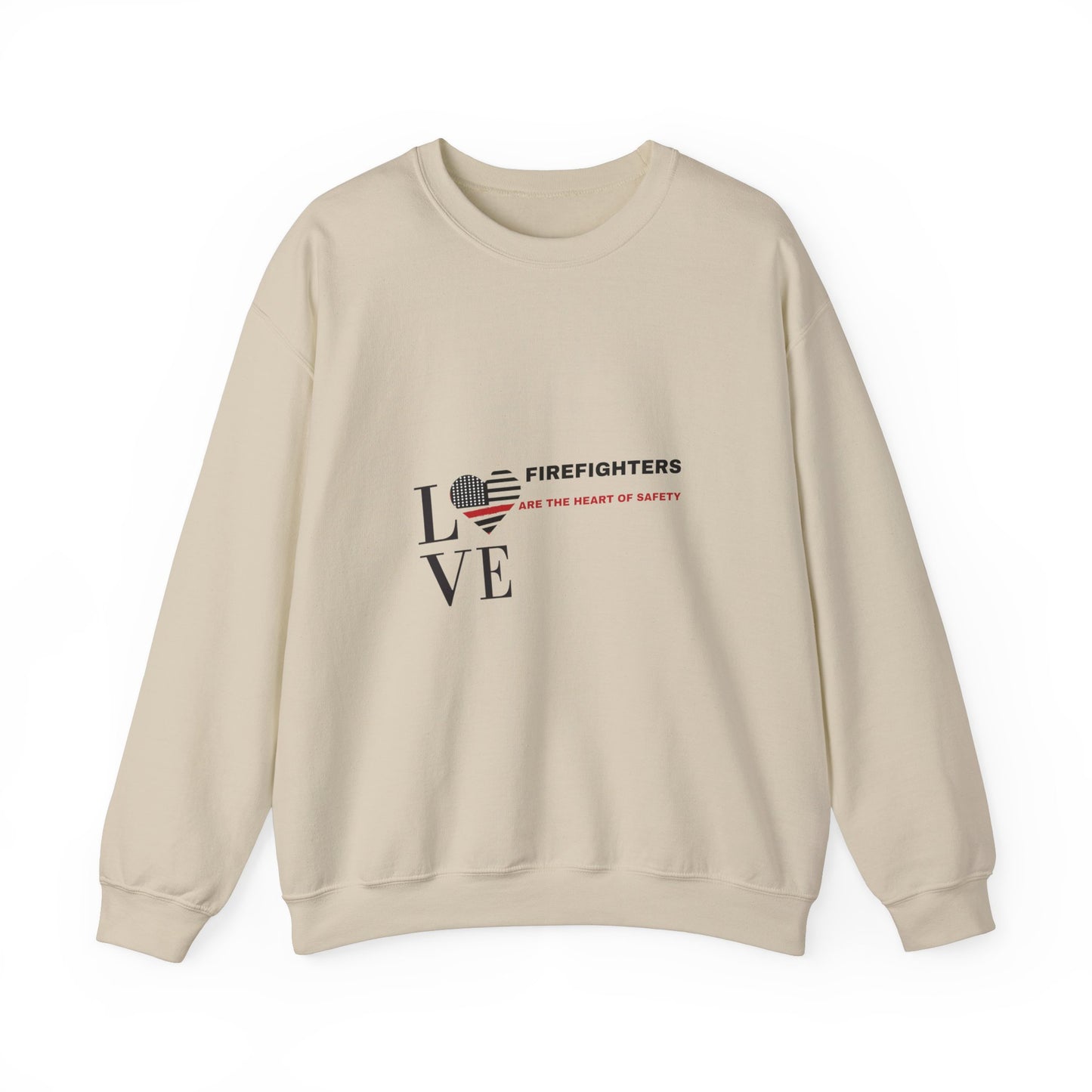 Firefighter Unisex Heavy Blend Crewneck Sweatshirt – Firefighters are the heart of safety