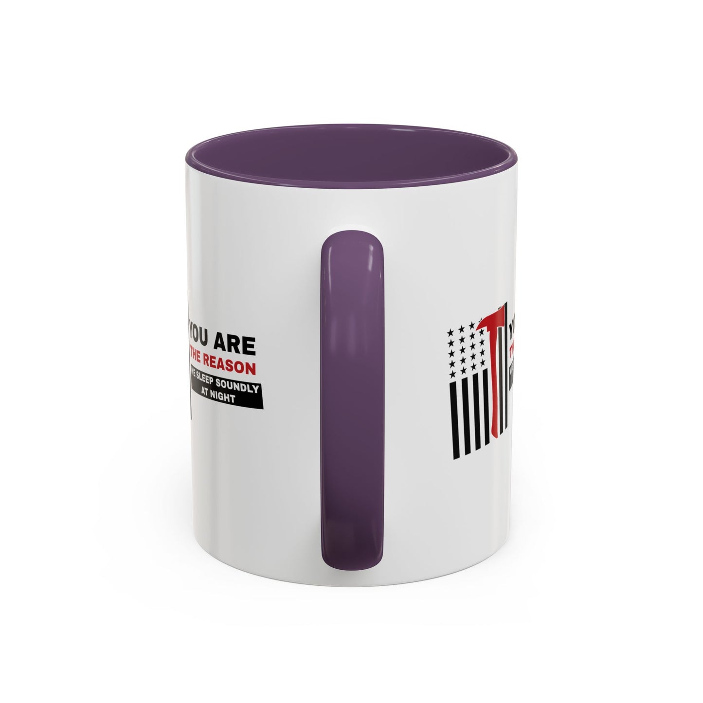 Firefighter Accent Coffee Mug – You are the reason we sleep soundly at night