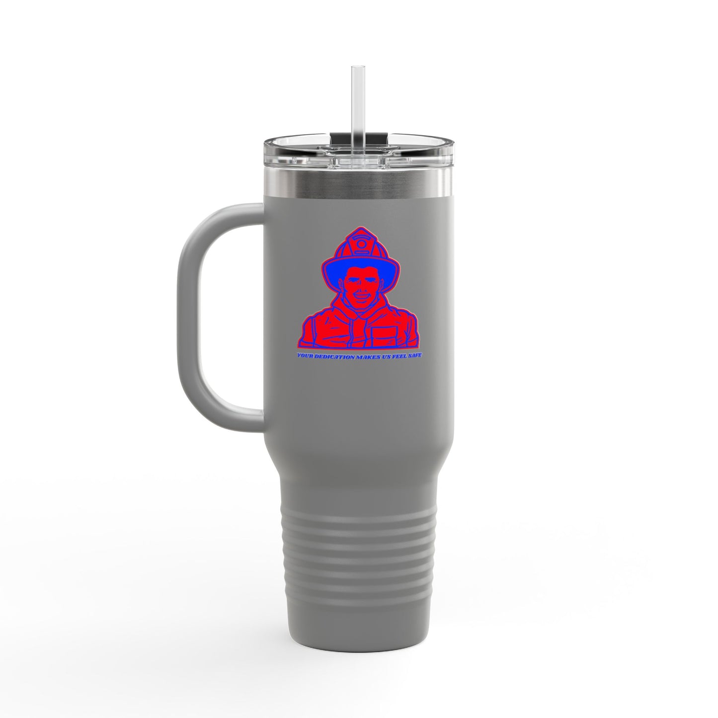 Firefighter Insulated Travel Mug, 40oz – Your dedication makes us feel safe