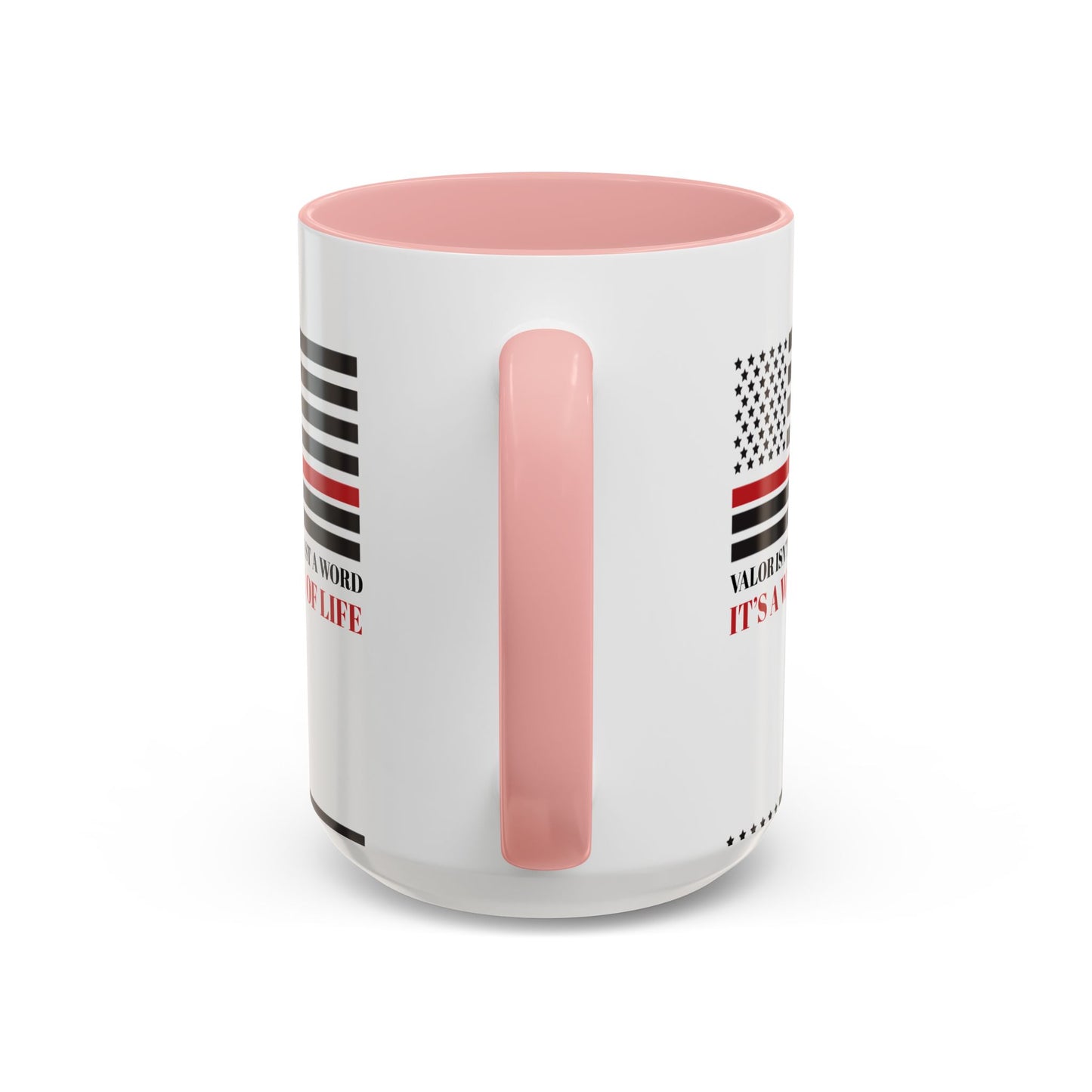 Firefighter Accent Coffee Mug – Valor isn’t just a word—it’s a way of life