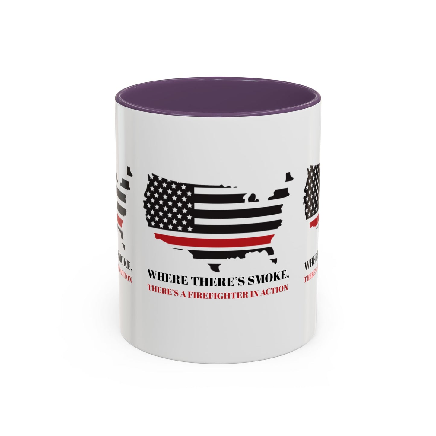 Firefighter Accent Coffee Mug – Where there’s smoke, there’s a firefighter in action