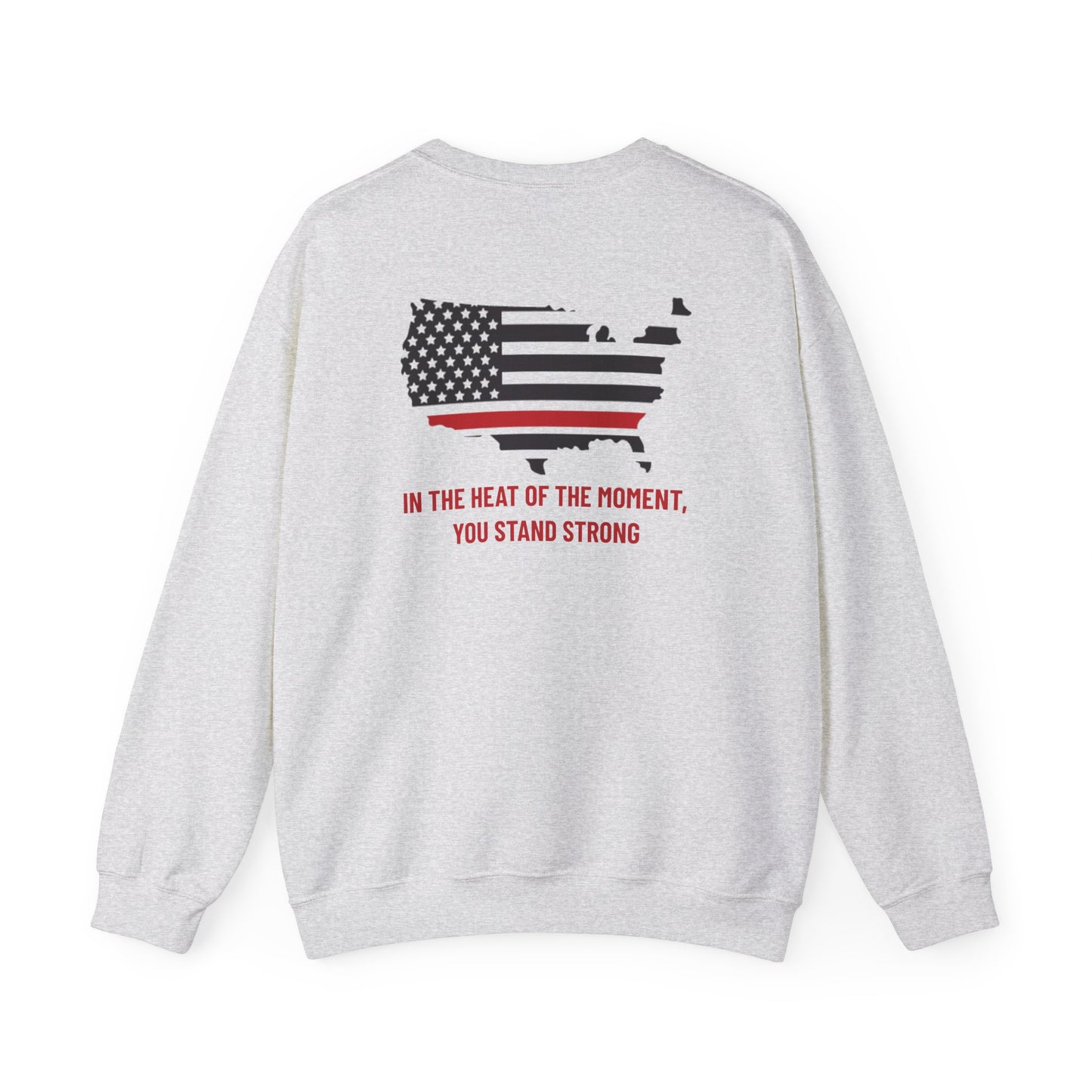 Firefighter Unisex Heavy Blend Crewneck Sweatshirt – In the heat of the moment, you stand strong