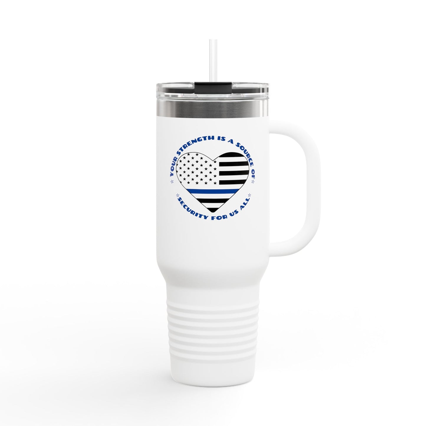 Police Insulated Travel Mug, 40oz – Your strength is a source of security for us all