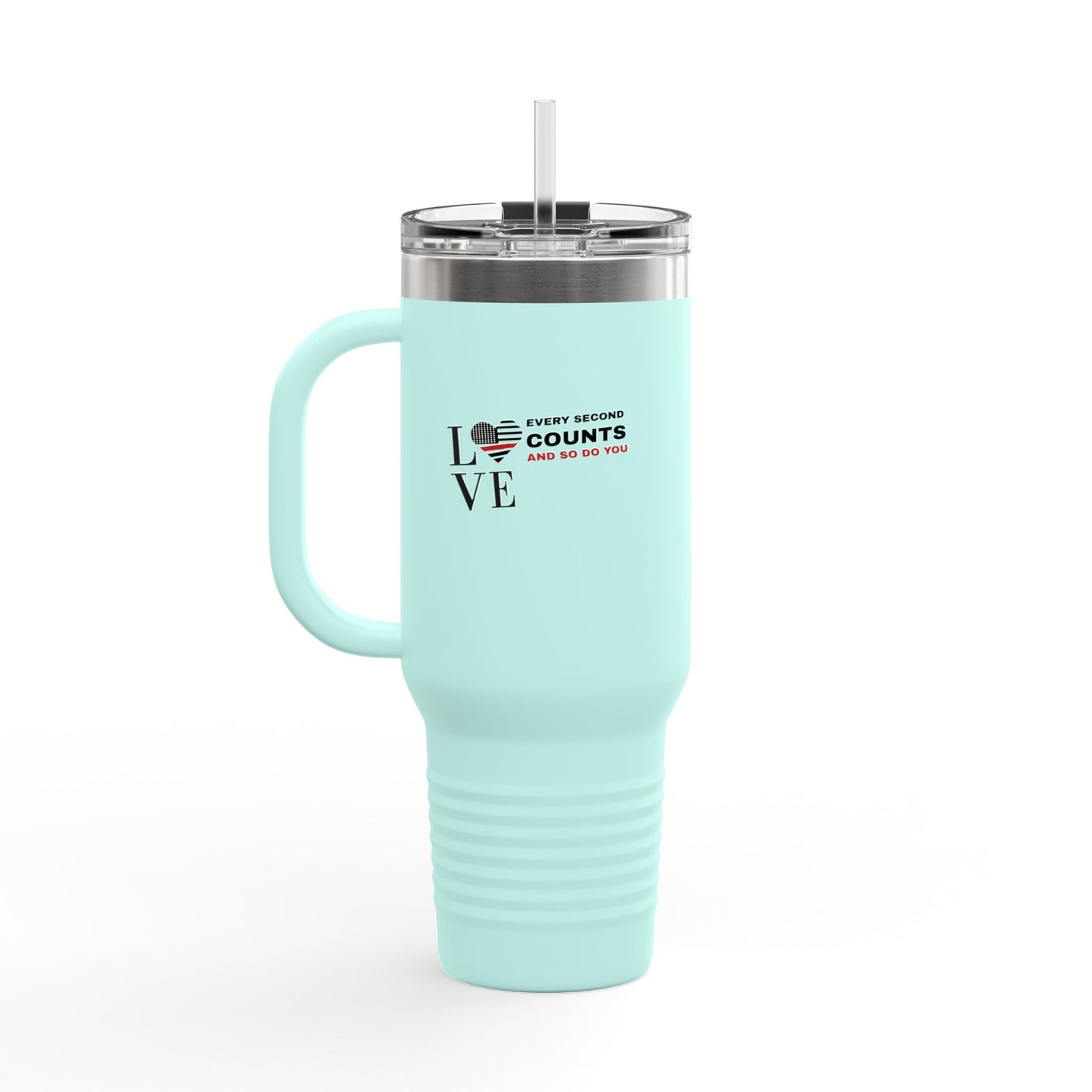 Firefighter Insulated Travel Mug, 40oz – Every second counts, and so do you