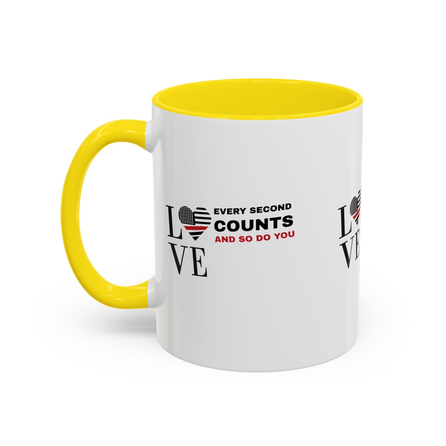 Firefighter Accent Coffee Mug – Every second counts, and so do you