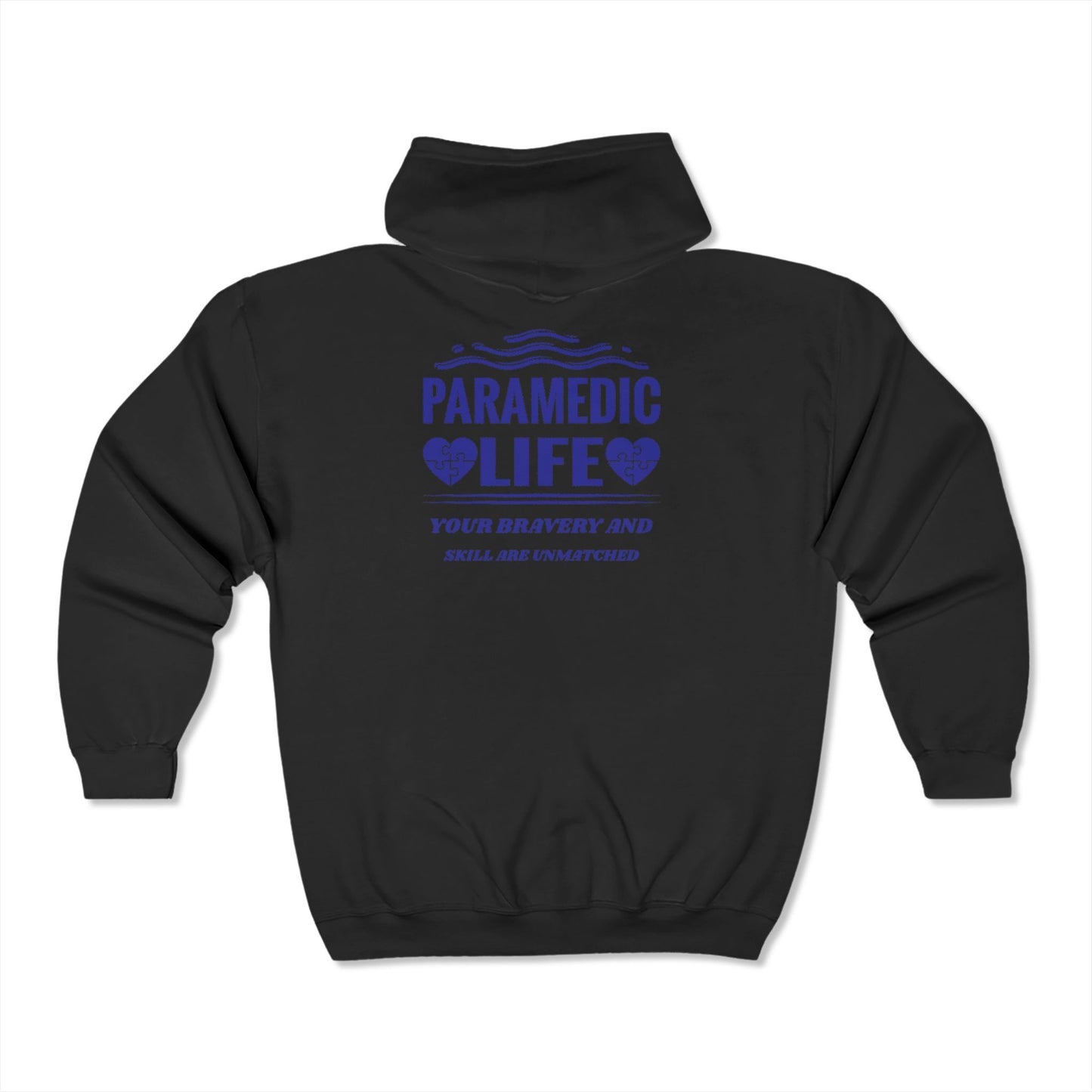 EMS Unisex Full Zip Hooded Sweatshirt – Your bravery and skill are unmatched