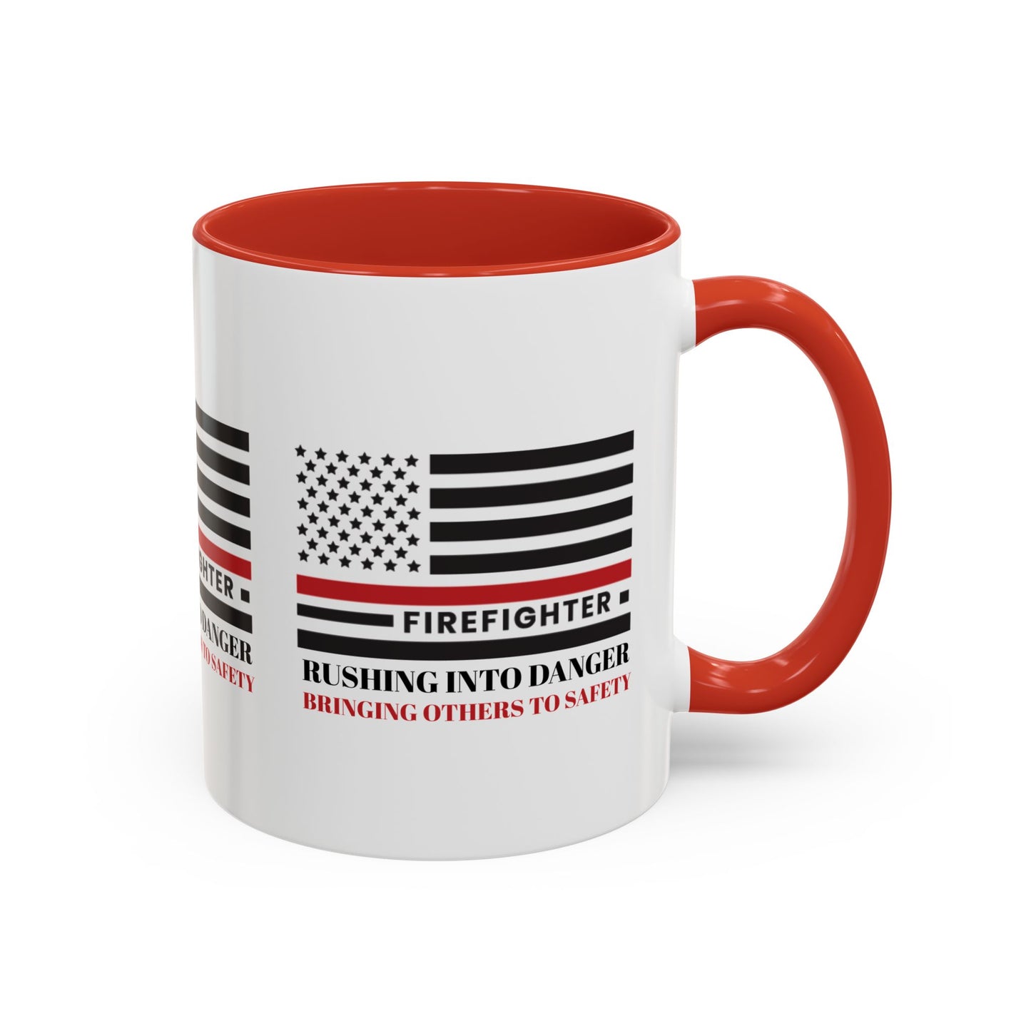 Firefighter Accent Coffee Mug – Rushing into danger, bringing others to safety