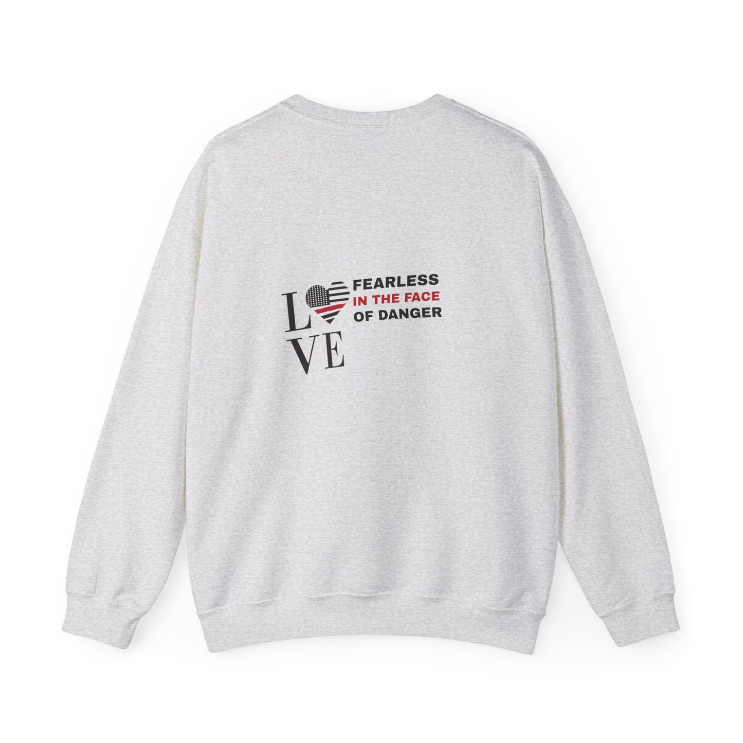 Firefighter Unisex Heavy Blend Crewneck Sweatshirt – Fearless in the face of danger
