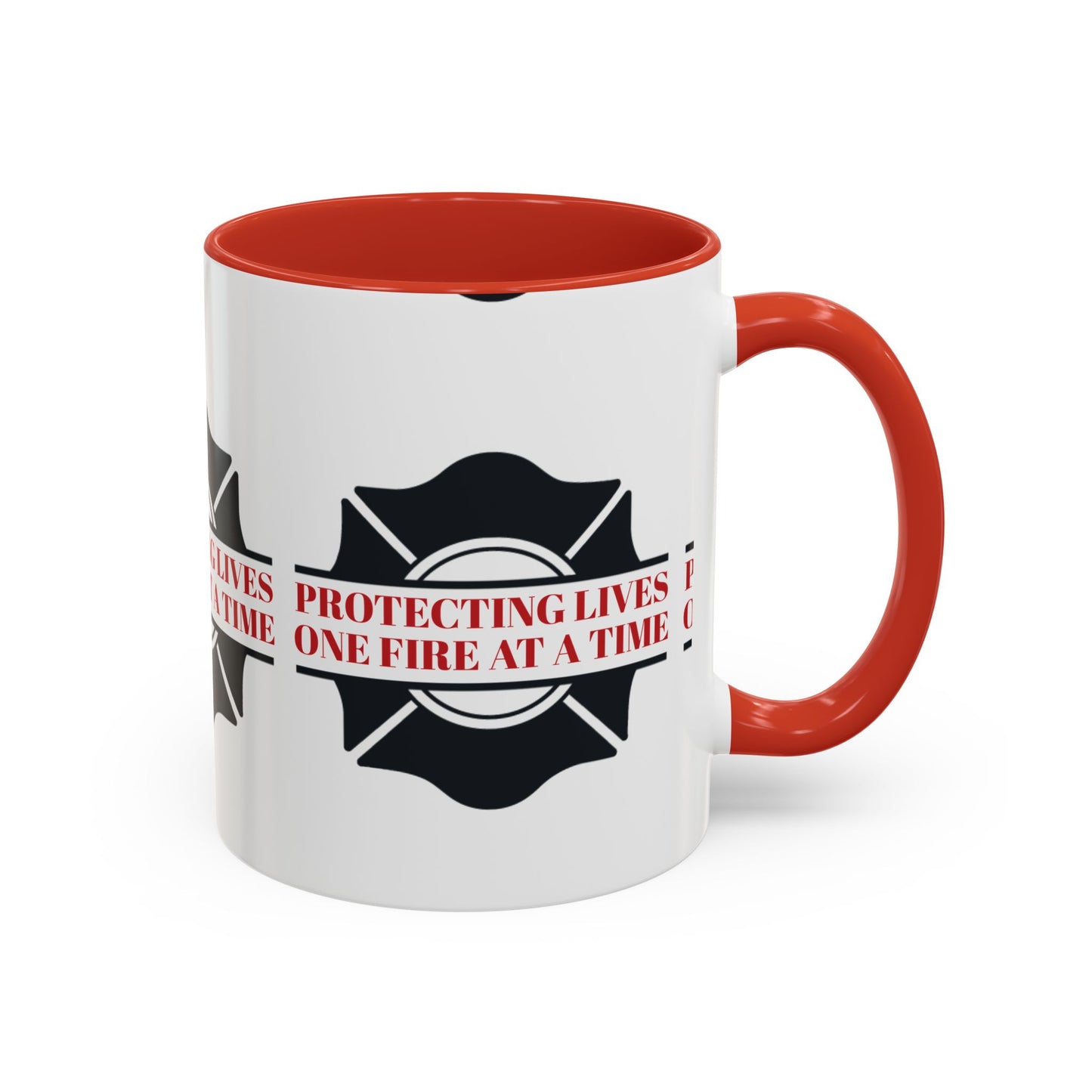 Firefighter Accent Coffee Mug – Protecting lives, one fire at a time
