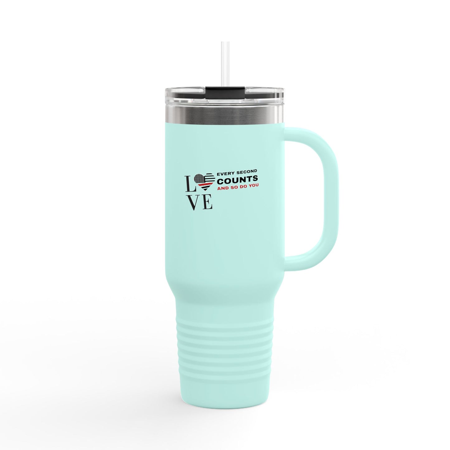 Firefighter Insulated Travel Mug, 40oz – Every second counts, and so do you