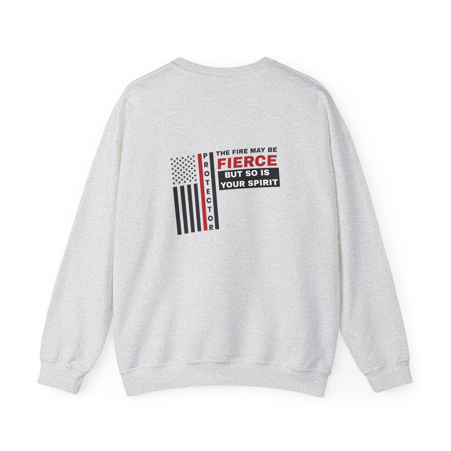 Firefighter Unisex Heavy Blend Crewneck Sweatshirt – Not all heroes wear capes—some wear turnout gear