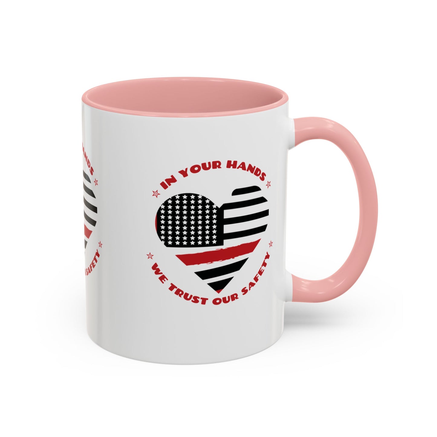 Firefighter Accent Coffee Mug – In your hands, we trust our safety