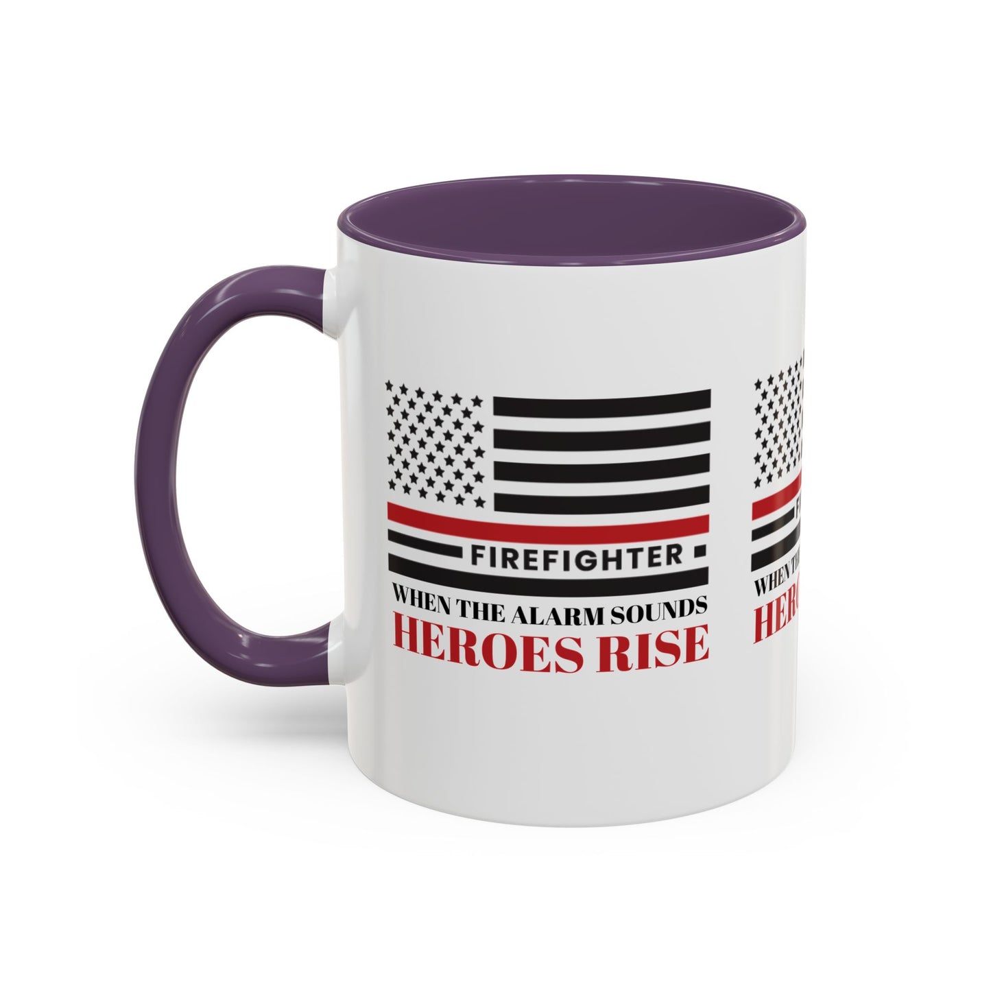 Firefighter Accent Coffee Mug – When the alarm sounds, heroes rise