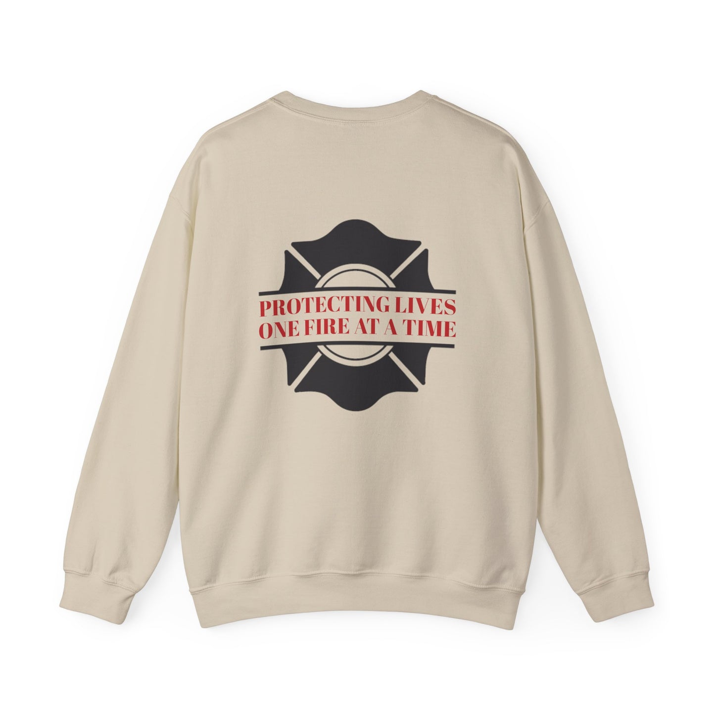 Firefighter Unisex Heavy Blend Crewneck Sweatshirt – Protecting lives, one fire at a time