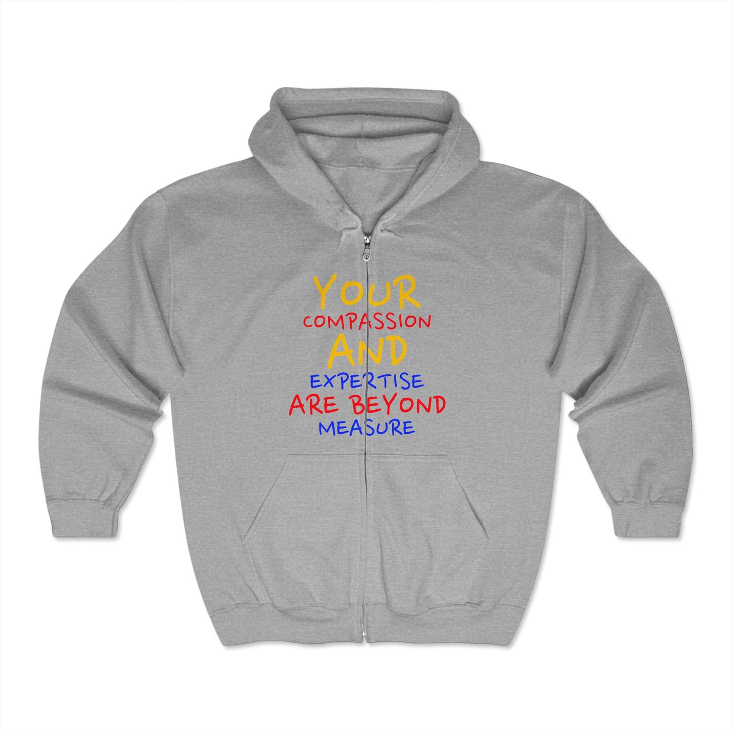EMS Unisex Full Zip Hooded Sweatshirt – Your compassion and expertise are beyond measure