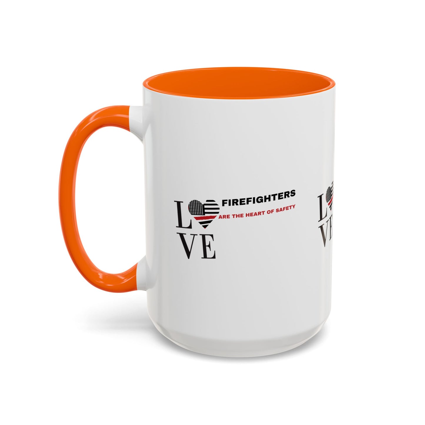 Firefighter Accent Coffee Mug – Firefighters are the heart of safety