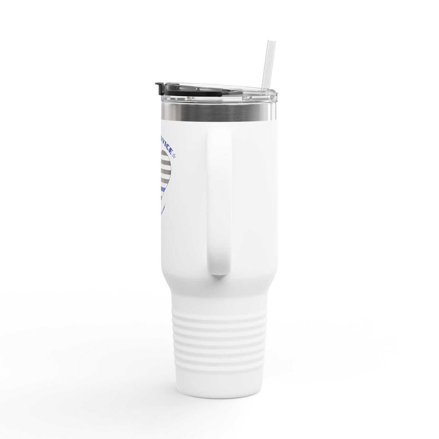 Travel Mug, 40oz Your Service Keeps Us Strong - Police Appreciation Design