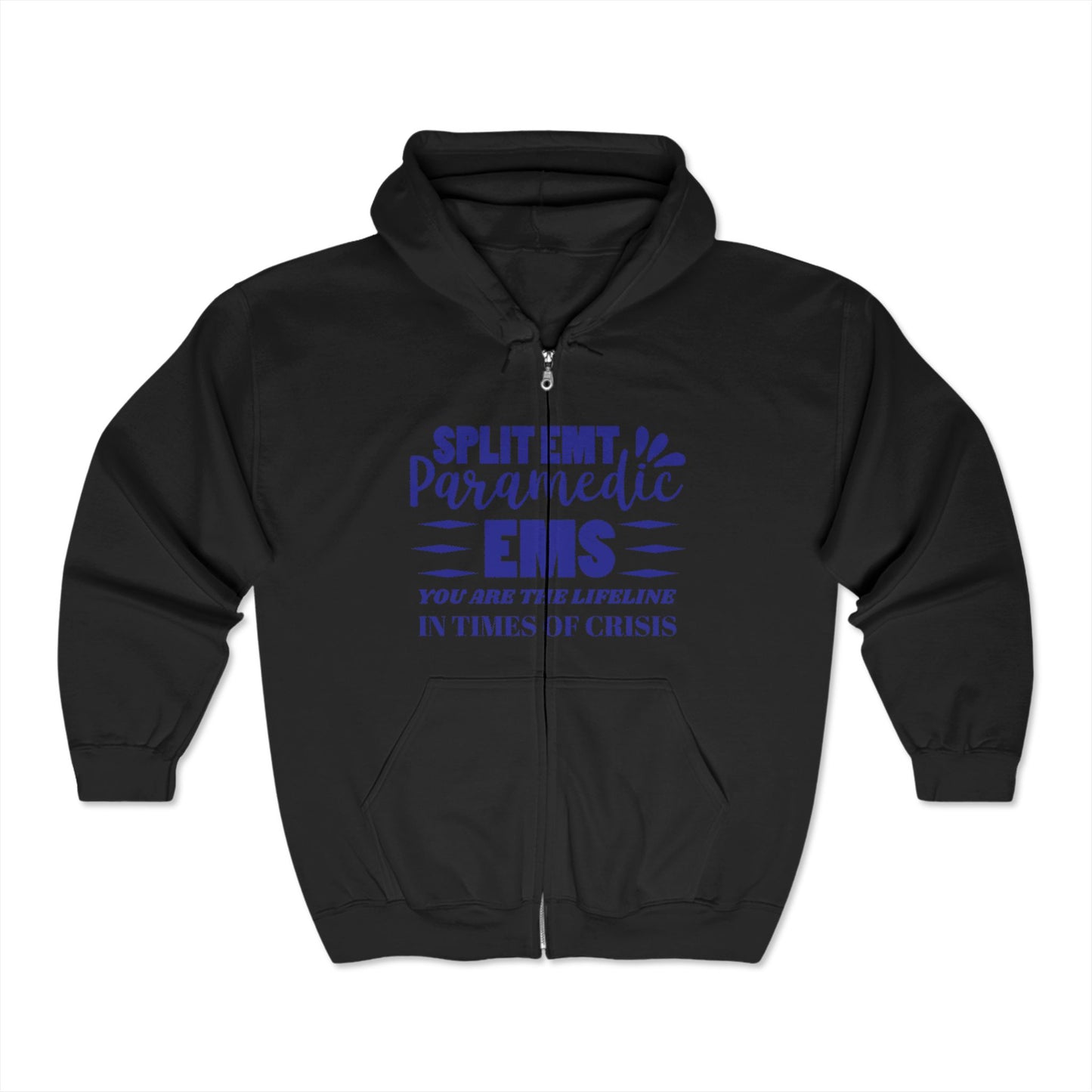 EMS Unisex Full Zip Hooded Sweatshirt – You are the lifeline in times of crisis