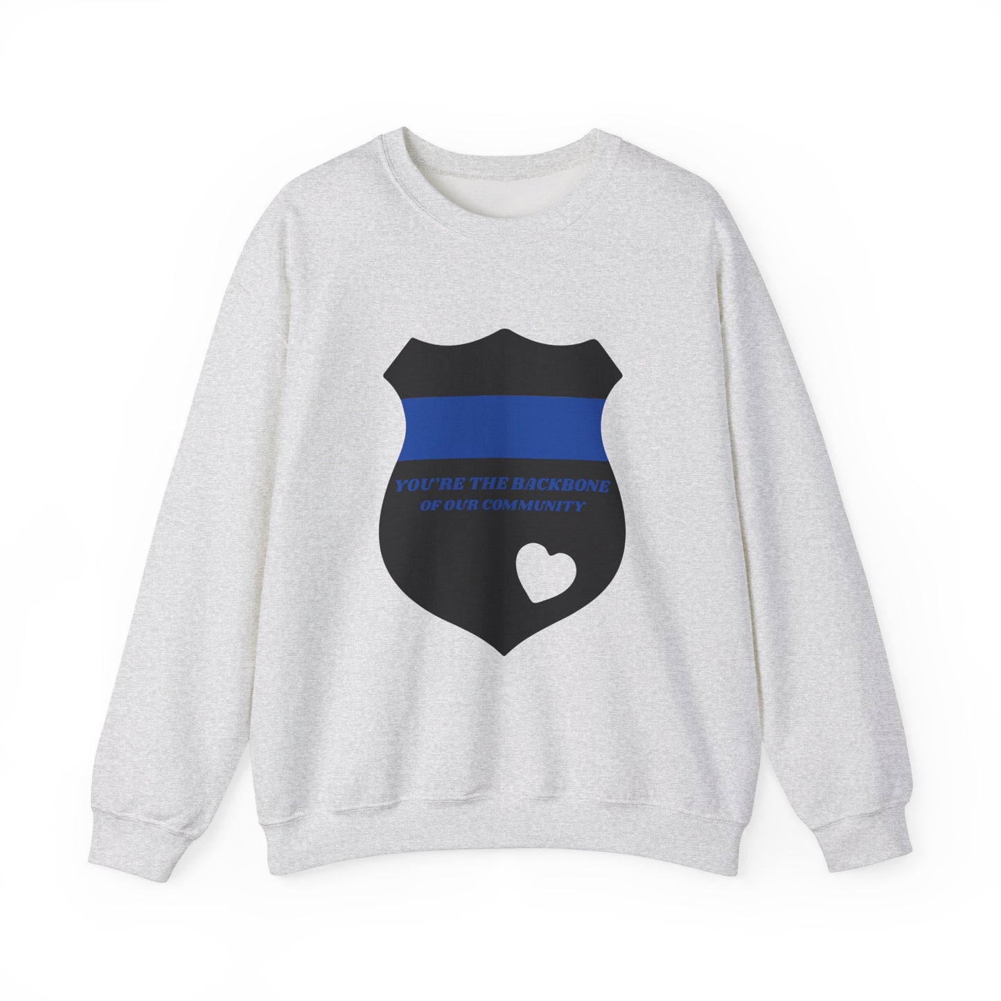 Police Unisex Heavy Blend Crewneck Sweatshirt – You’re the backbone of our community