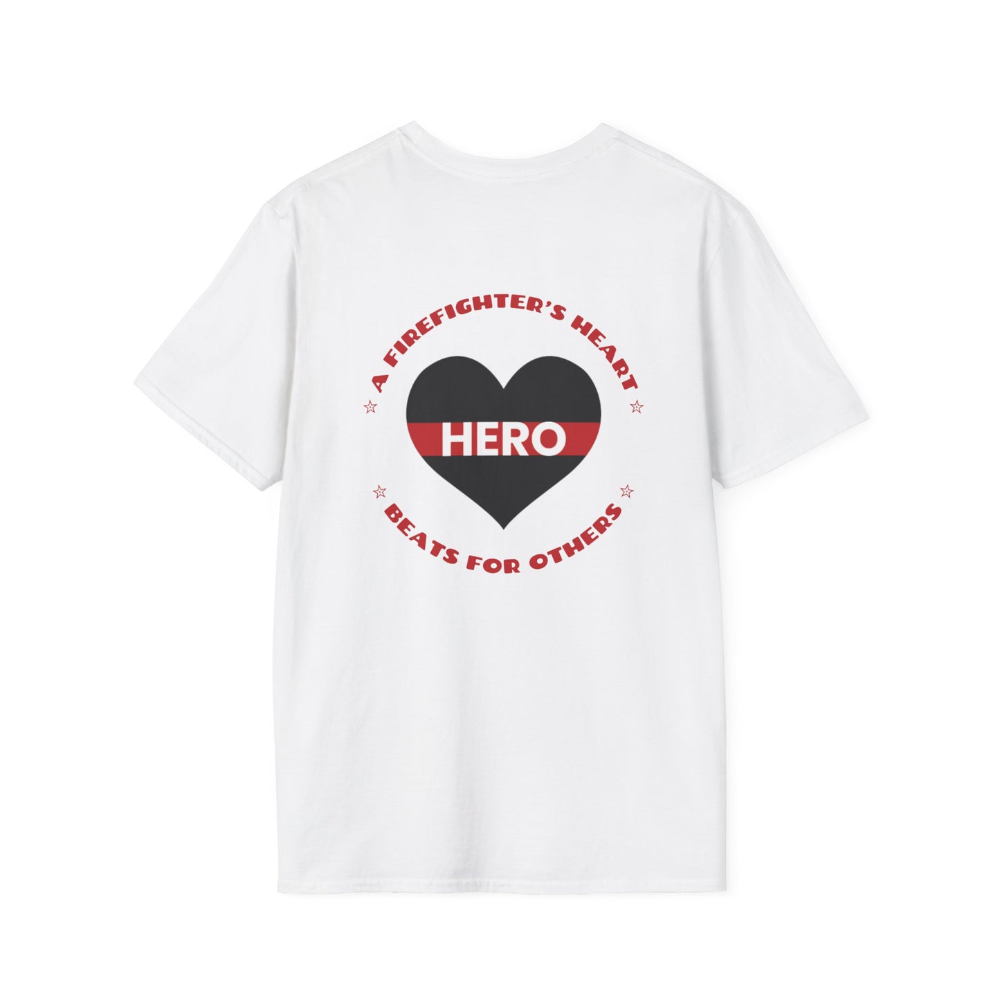 Firefighter Softstyle T-Shirt – A firefighter’s heart beats for others