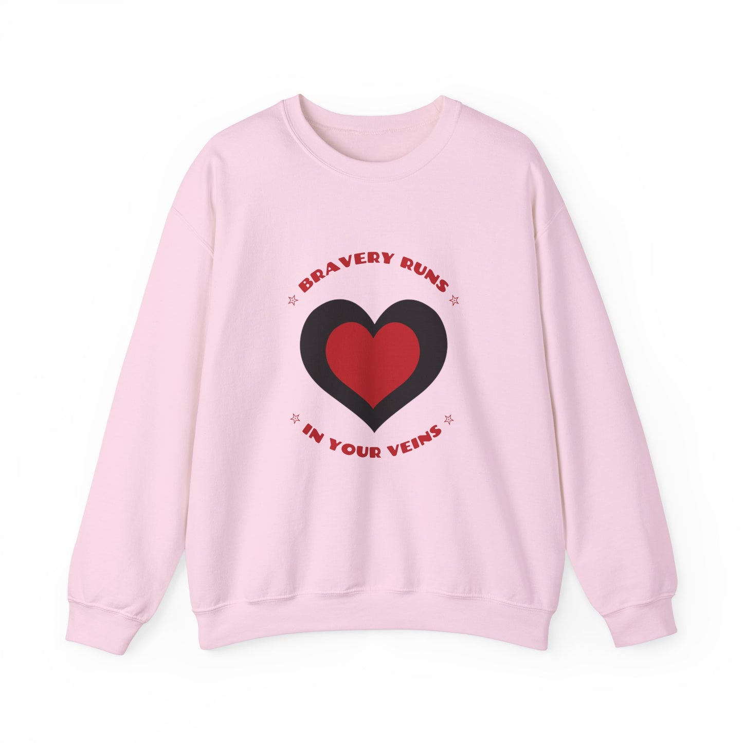 Firefighter Unisex Heavy Blend Crewneck Sweatshirt – Bravery runs in your veins
