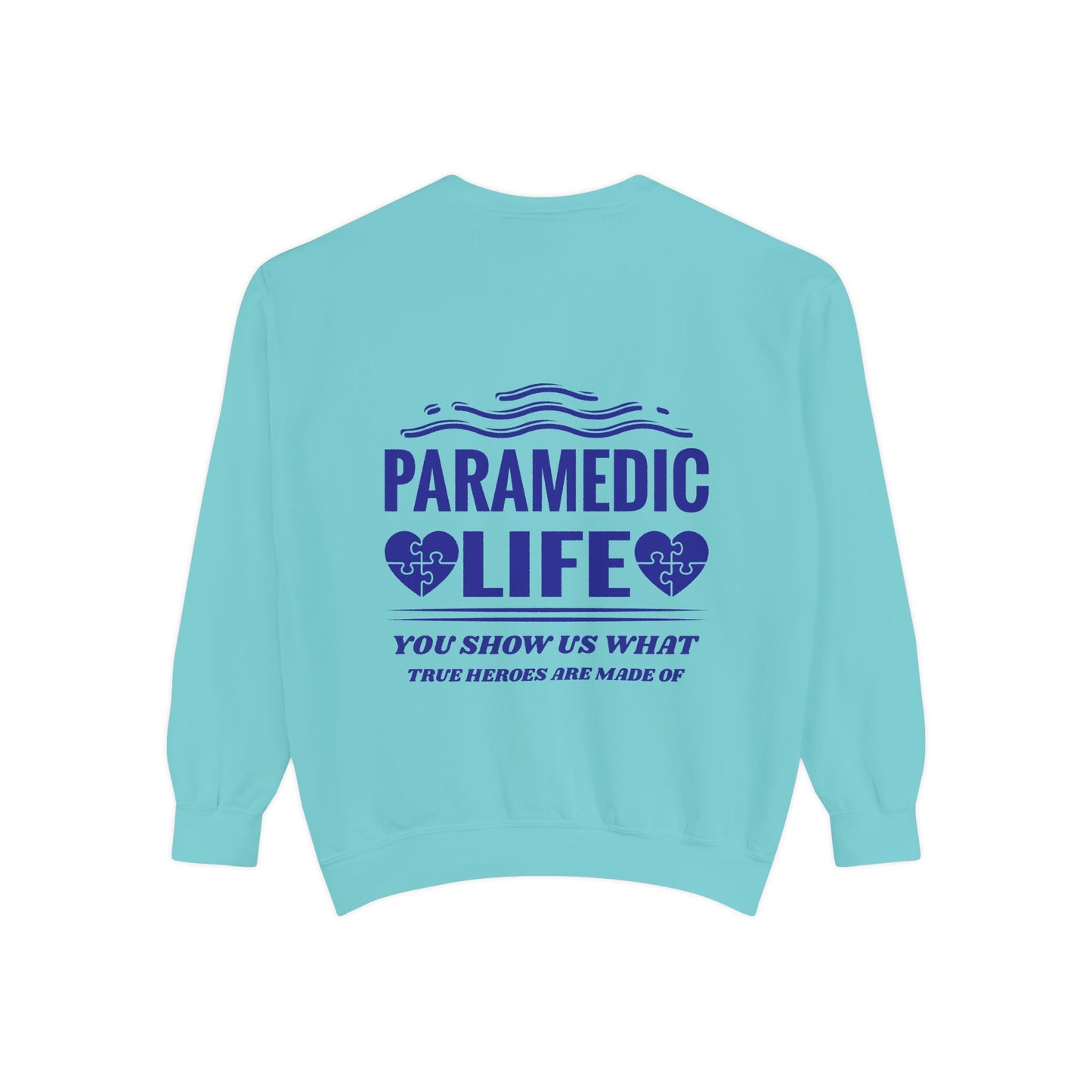 EMS Unisex Garment-Dyed Sweatshirt –You show us what true heroes are made of
