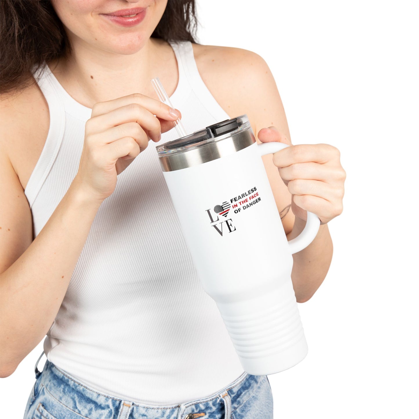 Firefighter Insulated Travel Mug, 40oz – Fearless in the face of danger